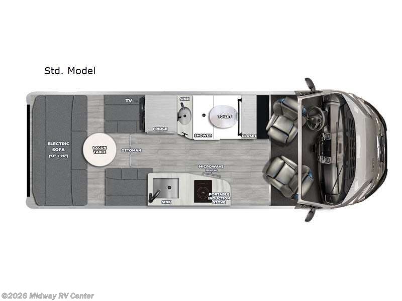 2026 Pleasure-Way Lexor TS Std. Model - New Class B For Sale by Midway RV Center in Grand Rapids, Michigan