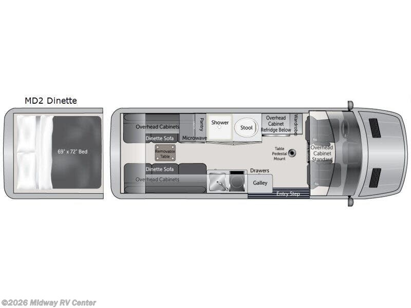 2019 American Coach American Patriot MD2 Dinette - Used Class B For Sale by Midway RV Center in Grand Rapids, Michigan