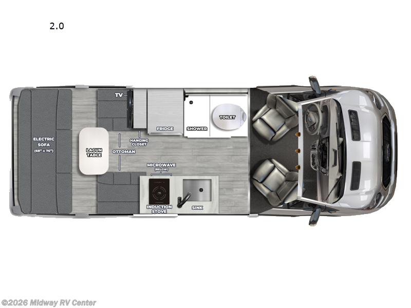 2027 Pleasure-Way Ontour 2.0 - New Class B For Sale by Midway RV Center in Grand Rapids, Michigan