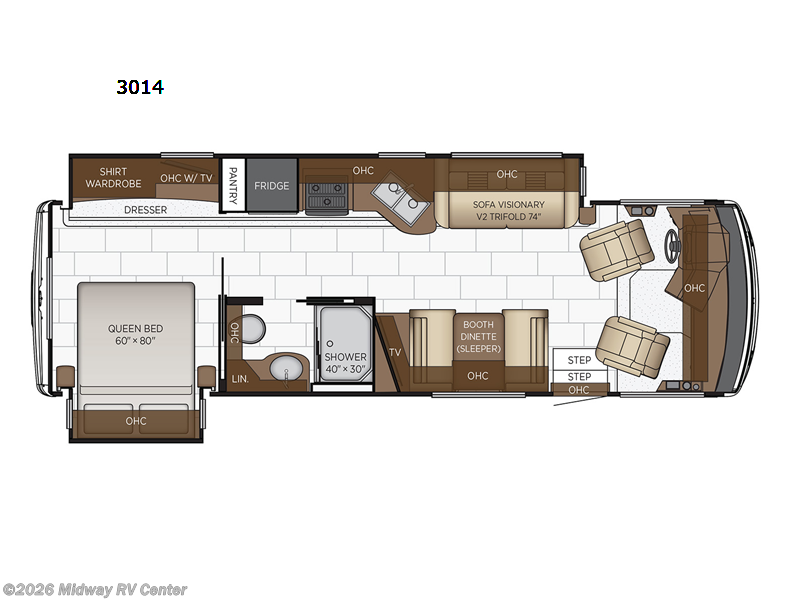 2023 Newmar Bay Star 3014 - Used Class A For Sale by Midway RV Center in Grand Rapids, Michigan features Slideout