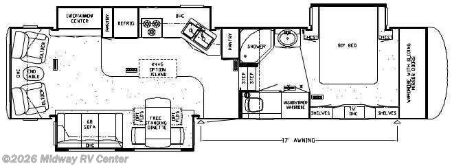 2008 Newmar Cypress CPFW 35KSRL - Used Fifth Wheel For Sale by Midway RV Center in Grand Rapids, Michigan features Slideout