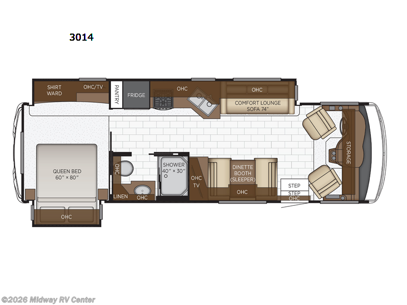2022 Newmar Bay Star Sport 3014 - Used Class A For Sale by Midway RV Center in Grand Rapids, Michigan features Slideout