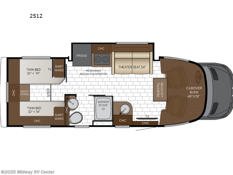 2027 Newmar Freedom Aire 2512 - New Class C For Sale by Midway RV Center in Grand Rapids, Michigan features Slideout