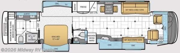 2014 Newmar Essex 4544 - Used Class A For Sale by Midway RV Center in Grand Rapids, Michigan features Slideout