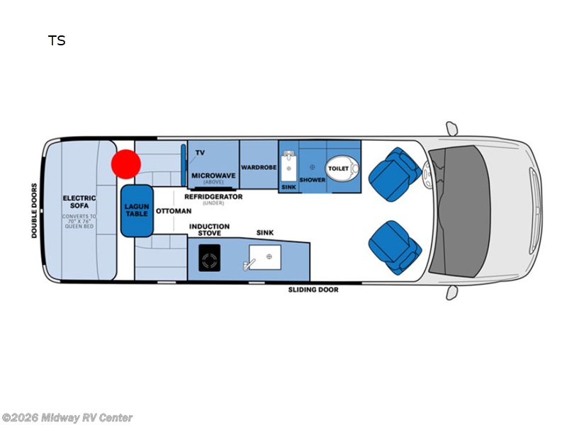 2022 Pleasure-Way Plateau TS - Used Class B For Sale by Midway RV Center in Grand Rapids, Michigan