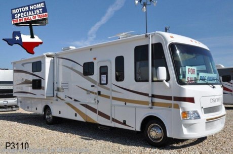 &lt;a href=&quot;http://www.mhsrv.com/other-rvs-for-sale/damon-rv/&quot;&gt;&lt;img src=&quot;http://www.mhsrv.com/images/sold-damon.jpg&quot; width=&quot;383&quot; height=&quot;141&quot; border=&quot;0&quot; /&gt;&lt;/a&gt;
Pre-Owned Motor Home Emergency 911 Inventory Reduction Sale.  SOLD 06/13/09 - 2008 Damon Daybreak 35.6&#39; W/2 Slides. Bunk House model 3276 with the Ford V-10, Onan 5500 marquis Gold generator, electronic leveling system, back-up camera, Living room TV, bedroom TV &amp; LCD TV for bunks, CD player, (2) ducted roof A/C units, refrigerator, patio awning, hide-a-bed sofa sleeper, pass-through storage, 50 amp service, roof ladder, power step, wheel simulators, 1-piece windshield, exterior shower, slide-out awning toppers, cruise, tilt, cab fans, power mirrors w/heat, microwave, gas stove top, oven, side bath, booth sleeper, glass door shower, rear queen bed and more. Less than 9K miles. 