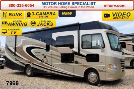 /WA 6/9/2014 &lt;a href=&quot;http://www.mhsrv.com/thor-motor-coach/&quot;&gt;&lt;img src=&quot;http://www.mhsrv.com/images/sold-thor.jpg&quot; width=&quot;383&quot; height=&quot;141&quot; border=&quot;0&quot;/&gt;&lt;/a&gt; &lt;object width=&quot;400&quot; height=&quot;300&quot;&gt;&lt;param name=&quot;movie&quot; value=&quot;http://www.youtube.com/v/fBpsq4hH-Ws?version=3&amp;amp;hl=en_US&quot;&gt;&lt;/param&gt;&lt;param name=&quot;allowFullScreen&quot; value=&quot;true&quot;&gt;&lt;/param&gt;&lt;param name=&quot;allowscriptaccess&quot; value=&quot;always&quot;&gt;&lt;/param&gt;&lt;embed src=&quot;http://www.youtube.com/v/fBpsq4hH-Ws?version=3&amp;amp;hl=en_US&quot; type=&quot;application/x-shockwave-flash&quot; width=&quot;400&quot; height=&quot;300&quot; allowscriptaccess=&quot;always&quot; allowfullscreen=&quot;true&quot;&gt;&lt;/embed&gt;&lt;/object&gt; MSRP $120,461. New 2015 Thor Motor Coach A.C.E. Model EVO 30.2 bunk model with a full wall slide-out room. The A.C.E. is the class A &amp; C Evolution. It Combines many of the most popular features of a class A motor home and a class C motor home to make something truly unique to the RV industry. This unit measures approximately 31 feet 4 inches in length. Optional equipment includes beautiful full body paint exterior, exterior entertainment center, TV &amp; DVD player in bedroom, (2) TVs with DVD player in bunk beds, upgraded 15.0 BTU ducted roof A/C unit, second auxiliary battery and (2) 12V attic fans. The A.C.E. also features a Ford Triton V-10 engine, large LCD TV, frameless windows, power charging station, drop down overhead bunk, power side mirrors with integrated side view cameras, hydraulic leveling jacks, a mud-room, exterior mega-storage, roof ladder, 4000 Onan Micro-Quiet generator, electric patio awning with integrated LED lights, AM/FM/CD, reclining swivel leatherette captain&#39;s chairs, stainless steel wheel liners, hitch, booth dinette, systems control center, valve stem extenders, refrigerator, microwave, water heater, one-piece windshield with &quot;20/20 vision&quot; front cap that helps eliminate heat and sunlight from getting into the drivers vision, floor level cockpit window for better visibility while turning, a &quot;below floor&quot; furnace and water heater helping keep the noise to an absolute minimum and the exhaust away from the kids and pets, cockpit mirrors, slide-out workstation in the dash and much more.  For additional coach information, brochure, window sticker, videos, photos, reviews &amp; testimonials please visit Motor Home Specialist at MHSRV .com or call 800-335-6054. At MHS we DO NOT charge any prep or orientation fees like you will find at other dealerships. All sale prices include a 200 point inspection, interior &amp; exterior wash &amp; detail of vehicle, a thorough coach orientation with an MHS technician, an RV Starter&#39;s kit, a nights stay in our delivery park featuring landscaped and covered pads with full hook-ups and much more. WHY PAY MORE?... WHY SETTLE FOR LESS?