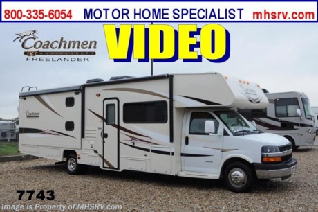 /TX 2/7/2014 &lt;a href=&quot;http://www.mhsrv.com/coachmen-rv/&quot;&gt;&lt;img src=&quot;http://www.mhsrv.com/images/sold-coachmen.jpg&quot; width=&quot;383&quot; height=&quot;141&quot; border=&quot;0&quot;/&gt;&lt;/a&gt; OVER-STOCKED CONSTRUCTION SALE at The #1 Volume Selling Motor Home Dealer in the World! Close-Out Pricing on Over 750 New Units and MHSRV Camper&#39;s Package While Supplies Last! Visit MHSRV .com or Call 800-335-6054 for complete details. &lt;object width=&quot;400&quot; height=&quot;300&quot;&gt;&lt;param name=&quot;movie&quot; value=&quot;http://www.youtube.com/v/RqNmQzNdFZ8?version=3&amp;amp;hl=en_US&quot;&gt;&lt;/param&gt;&lt;param name=&quot;allowFullScreen&quot; value=&quot;true&quot;&gt;&lt;/param&gt;&lt;param name=&quot;allowscriptaccess&quot; value=&quot;always&quot;&gt;&lt;/param&gt;&lt;embed src=&quot;http://www.youtube.com/v/RqNmQzNdFZ8?version=3&amp;amp;hl=en_US&quot; type=&quot;application/x-shockwave-flash&quot; width=&quot;400&quot; height=&quot;300&quot; allowscriptaccess=&quot;always&quot; allowfullscreen=&quot;true&quot;&gt;&lt;/embed&gt;&lt;/object&gt; #1 Volume Selling Dealer in the World! MSRP $94,734. New 2014 Coachmen Freelander RV Model 32BH is approximately 32 feet 11 inches in length with bunk beds: This Class C RV is powered by a 6.0L V-8 Chevrolet engine &amp; 6 speed automatic transmission. This beautiful coach features the 50th Anniversary pack which includes high gloss colored fiberglass sidewalls, fiberglass running boards, tinted windows, 3 burner range with oven, stainless steel wheel inserts, AM/FM stereo, power patio awning, rear ladder, Travel East Roadside Assistance, 50 gallon fresh water tank, slide-out room awnings, 5,000 lb. hitch, glass shower door, Onan generator, 80 inch long bed, roller bearing drawer glides, Azdel Composite sidewall and Thermofoil counter tops.  Additional options include an exterior entertainment center, air assist suspension, (2) TV/DVDs in bunks, 15,000 BTU A/C with heat pump, LCD TV W/DVD player, spare tire, rear ladder, exterior privacy windshield cover, back up camera with monitor, child safety net and ladder, heated holding tanks and the beautiful Platinum wood package. Call MOTOR HOME SPECIALIST at 800-335-6054 or Visit MHSRV .com for Additional details &amp; Product Video. At Motor Home Specialist we DO NOT charge any prep or orientation fees like you will find at other dealerships. All sale prices include a 200 point inspection, interior &amp; exterior wash &amp; detail of vehicle, a thorough coach orientation with an MHS technician, an RV Starter&#39;s kit, a nights stay in our delivery park featuring landscaped and covered pads with full hook-ups and much more! Read From Thousands of Testimonials at MHSRV .com and See What They Had to Say About Their Experience at Motor Home Specialist. WHY PAY MORE?...... WHY SETTLE FOR LESS?