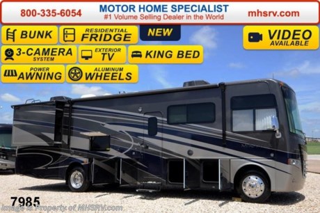 /TX 9/22/14 &lt;a href=&quot;http://www.mhsrv.com/thor-motor-coach/&quot;&gt;&lt;img src=&quot;http://www.mhsrv.com/images/sold-thor.jpg&quot; width=&quot;383&quot; height=&quot;141&quot; border=&quot;0&quot;/&gt;&lt;/a&gt; Receive a $1,000 VISA Gift Card with purchase from Motor Home Specialist while supplies last.   &lt;object width=&quot;400&quot; height=&quot;300&quot;&gt;&lt;param name=&quot;movie&quot; value=&quot;//www.youtube.com/v/43jBXBFPE9s?version=3&amp;amp;hl=en_US&quot;&gt;&lt;/param&gt;&lt;param name=&quot;allowFullScreen&quot; value=&quot;true&quot;&gt;&lt;/param&gt;&lt;param name=&quot;allowscriptaccess&quot; value=&quot;always&quot;&gt;&lt;/param&gt;&lt;embed src=&quot;//www.youtube.com/v/43jBXBFPE9s?version=3&amp;amp;hl=en_US&quot; type=&quot;application/x-shockwave-flash&quot; width=&quot;400&quot; height=&quot;300&quot; allowscriptaccess=&quot;always&quot; allowfullscreen=&quot;true&quot;&gt;&lt;/embed&gt;&lt;/object&gt; 
&lt;object width=&quot;400&quot; height=&quot;300&quot;&gt;&lt;param name=&quot;movie&quot; value=&quot;http://www.youtube.com/v/_D_MrYPO4yY?version=3&amp;amp;hl=en_US&quot;&gt;&lt;/param&gt;&lt;param name=&quot;allowFullScreen&quot; value=&quot;true&quot;&gt;&lt;/param&gt;&lt;param name=&quot;allowscriptaccess&quot; value=&quot;always&quot;&gt;&lt;/param&gt;&lt;embed src=&quot;http://www.youtube.com/v/_D_MrYPO4yY?version=3&amp;amp;hl=en_US&quot; type=&quot;application/x-shockwave-flash&quot; width=&quot;400&quot; height=&quot;300&quot; allowscriptaccess=&quot;always&quot; allowfullscreen=&quot;true&quot;&gt;&lt;/embed&gt;&lt;/object&gt;
 #1 Volume Selling Motor Home Dealer in the World. Call 800-335-6054 or visit MHSRV .com for our Upfront &amp; Everyday Low Sale Prices!  MSRP $158,019. The New 2015 Thor Motor Coach Miramar 34.3 Model. This luxury class A gas bunk model motor home measures approximately 35 feet 10 inches in length and features 2 slides including a full wall slide, booth dinette, large flat panel TV, exterior entertainment center with TV, king size bed and bunk beds with convertible sofa. Optional equipment includes the full body paint exterior, electric overhead drop down bunk, dual pane windows, bunk bed TVs and power driver&#39;s seat. The 2015 Thor Motor Coach Miramar also features one of the most impressive lists of standard equipment in the RV industry including a Ford Triton V-10 engine, 5-speed automatic transmission, Ford 22 Series chassis with 22.5 Michelin tires and high polished aluminum wheels, automatic leveling system with touch pad controls, power patio awning with LED lights, frameless windows, slide-out room awning toppers, heated/remote exterior mirrors with integrated side view cameras, side hinged baggage doors, halogen headlamps with LED accent lights, heated and enclosed holding tanks, residential refrigerator, solid surface kitchen sink, LCD TVs, DVD, 5500 Onan generator, gas/electric water heater and much more. For additional coach information, brochure, window sticker, videos, photos, Miramar customer reviews &amp; testimonials please visit Motor Home Specialist at MHSRV .com or call 800-335-6054. At MHS we DO NOT charge any prep or orientation fees like you will find at other dealerships. All sale prices include a 200 point inspection, interior &amp; exterior wash &amp; detail of vehicle, a thorough coach orientation with an MHS technician, an RV Starter&#39;s kit, a nights stay in our delivery park featuring landscaped and covered pads with full hook-ups and much more. WHY PAY MORE?... WHY SETTLE FOR LESS? &lt;object width=&quot;400&quot; height=&quot;300&quot;&gt;&lt;param name=&quot;movie&quot; value=&quot;//www.youtube.com/v/wsGkgVdi1T8?version=3&amp;amp;hl=en_US&quot;&gt;&lt;/param&gt;&lt;param name=&quot;allowFullScreen&quot; value=&quot;true&quot;&gt;&lt;/param&gt;&lt;param name=&quot;allowscriptaccess&quot; value=&quot;always&quot;&gt;&lt;/param&gt;&lt;embed src=&quot;//www.youtube.com/v/wsGkgVdi1T8?version=3&amp;amp;hl=en_US&quot; type=&quot;application/x-shockwave-flash&quot; width=&quot;400&quot; height=&quot;300&quot; allowscriptaccess=&quot;always&quot; allowfullscreen=&quot;true&quot;&gt;&lt;/embed&gt;&lt;/object&gt;