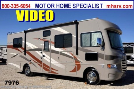 /CA 2/25/2014 &lt;a href=&quot;http://www.mhsrv.com/thor-motor-coach/&quot;&gt;&lt;img src=&quot;http://www.mhsrv.com/images/sold-thor.jpg&quot; width=&quot;383&quot; height=&quot;141&quot; border=&quot;0&quot;/&gt;&lt;/a&gt; Receive a $1,000 VISA Gift Card with purchase at The #1 Volume Selling Motor Home Dealer in the World! Offer expires March 31st, 2013. Visit MHSRV .com or Call 800-335-6054 for complete details.   &lt;object width=&quot;400&quot; height=&quot;300&quot;&gt;&lt;param name=&quot;movie&quot; value=&quot;http://www.youtube.com/v/IK6i7SriLik?version=3&amp;amp;hl=en_US&quot;&gt;&lt;/param&gt;&lt;param name=&quot;allowFullScreen&quot; value=&quot;true&quot;&gt;&lt;/param&gt;&lt;param name=&quot;allowscriptaccess&quot; value=&quot;always&quot;&gt;&lt;/param&gt;&lt;embed src=&quot;http://www.youtube.com/v/IK6i7SriLik?version=3&amp;amp;hl=en_US&quot; type=&quot;application/x-shockwave-flash&quot; width=&quot;400&quot; height=&quot;300&quot; allowscriptaccess=&quot;always&quot; allowfullscreen=&quot;true&quot;&gt;&lt;/embed&gt;&lt;/object&gt;For the Lowest Price Please Visit MHSRV .com or Call 800-335-6054. #1 Volume Selling Dealer in the World! MSRP $104,141. New 2014 Thor Motor Coach A.C.E. Model 29.2 with slide-out room. The A.C.E. is the class A &amp; C Evolution. It Combines many of the most popular features of a class A motor home and a class C motor home to make something truly unique to the RV industry. This unit measures approximately 29 feet 7 inches in length. Optional equipment includes beautiful Lucky Penny HD-Max exterior, exterior TV, LCD TV &amp; DVD player in master bedroom, upgraded 15.0 BTU ducted roof A/C unit, second auxiliary battery and (2) power vents. The A.C.E. also features a large LCD TV, drop down overhead bunk, heated side mirrors with integrated side view cameras, automatic hydraulic leveling jacks, a mud-room, a Ford Triton V-10 engine and much more. FOR ADDITIONAL INFORMATION, VIDEO, MSRP, BROCHURE, PHOTOS &amp; MORE PLEASE CALL 800-335-6054 or VISIT MHSRV .com At Motor Home Specialist we DO NOT charge any prep or orientation fees like you will find at other dealerships. All sale prices include a 200 point inspection, interior &amp; exterior wash &amp; detail of vehicle, a thorough coach orientation with an MHS technician, an RV Starter&#39;s kit, a nights stay in our delivery park featuring landscaped and covered pads with full hook-ups and much more! Read From Thousands of Testimonials at MHSRV .com and See What They Had to Say About Their Experience at Motor Home Specialist. WHY PAY MORE?...... WHY SETTLE FOR LESS?