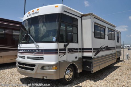 &lt;a href=&quot;http://www.mhsrv.com/other-rvs-for-sale/winnebago-rvs/&quot;&gt;&lt;img src=&quot;http://www.mhsrv.com/images/sold-winnebago.jpg&quot; width=&quot;383&quot; height=&quot;141&quot; border=&quot;0&quot; /&gt;&lt;/a&gt;
SOLD to Arkansas 07/28/09 - *Consignment Unit* 1999 Winnebago Chieftain 35&#39;, Model 35U with 2 slides, only 47,422 miles. This unit has a Ford Triton V-10 Motor with an Onan Marquis 7000 generator, HWH Hydraulic leveling jacks, and a Sony back up camera system with volume, power driver&#39;s seat, cruise, tilt, cab fans, heated power mirrors, 2 TVs, DVD, VCR, CD, a micro/convection oven, Norcold refrigerator with ice maker, gas stove top, water heater, energy management system, satellite, power steps, fiberglass roof, driver side door, patio awning, slide out awning toppers, gravel shield, wheel simulators, 2 ducted roof a/c units, dual pane glass, day/night shades, booth/sleeper, euro-chair, solid surface counter, fantastic vent, private commode, 5,000 lb. hitch, spare tire, and queen bed and more. 