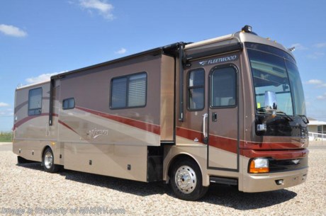 &lt;a href=&quot;http://www.mhsrv.com/other-rvs-for-sale/fleetwood-rvs/&quot;&gt;&lt;img src=&quot;http://www.mhsrv.com/images/sold-fleetwood.jpg&quot; width=&quot;383&quot; height=&quot;141&quot; border=&quot;0&quot; /&gt;&lt;/a&gt;
Used RV. Sold to Arlington Texas 08/13/09 - 2006 Fleetwood Discovery 39&#39; model 39S with 3 slides and only 16,366 miles.  This coach includes a 330 HP Caterpillar Diesel Engine, Allison 6-speed transmission, freightliner chassis, 2000 watt inverter, Onan 7500 quiet diesel generator, automatic leveling system, backup camera system with volume, (2) ducted roof A/C units, DVD, (2) Panasonic flat screen TVs, (1) exterior Panasonic flat screen TV, KVH Trac-vision satellite, 6-Disc CD player, air brakes, cruise, tilt, telescope, power visors, cab fans, power mirrors with heat, power heated leather seats, VCR, micro/convection oven, stove top, gas oven, electric/gas water heater, washer/dryer combo, private commode, energy management system, auto generator start, dual pane glass, day/night shades, booth/sleeper, 7&#39; soft touch vinyl ceilings, fantastic vent, solid surface counter, select comfort queen bed, wardrobe closet with mirror doors, second sink and mirror in bedroom, 50 amp service, roof ladder, power steps, aluminum wheels, gravel shield, exterior shower, solar panel, air horns, exterior stereo and speakers, slide out awning toppers, Norcold 4-door refrigerator with ice maker, spot light and more. 