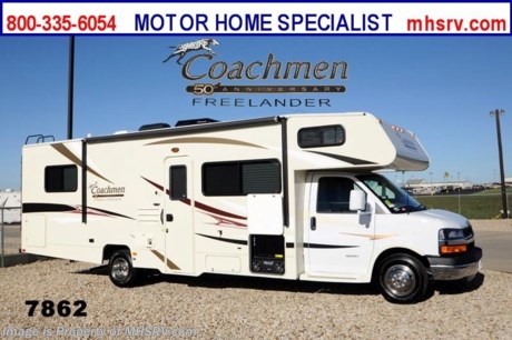 /SD 2/25/2014 &lt;a href=&quot;http://www.mhsrv.com/coachmen-rv/&quot;&gt;&lt;img src=&quot;http://www.mhsrv.com/images/sold-coachmen.jpg&quot; width=&quot;383&quot; height=&quot;141&quot; border=&quot;0&quot;/&gt;&lt;/a&gt; OVER-STOCKED CONSTRUCTION SALE at The #1 Volume Selling Motor Home Dealer in the World! Close-Out Pricing on Over 750 New Units and MHSRV Camper&#39;s Package While Supplies Last! Visit MHSRV .com or Call 800-335-6054 for complete details.  &lt;object width=&quot;400&quot; height=&quot;300&quot;&gt;&lt;param name=&quot;movie&quot; value=&quot;http://www.youtube.com/v/fBpsq4hH-Ws?version=3&amp;amp;hl=en_US&quot;&gt;&lt;/param&gt;&lt;param name=&quot;allowFullScreen&quot; value=&quot;true&quot;&gt;&lt;/param&gt;&lt;param name=&quot;allowscriptaccess&quot; value=&quot;always&quot;&gt;&lt;/param&gt;&lt;embed src=&quot;http://www.youtube.com/v/fBpsq4hH-Ws?version=3&amp;amp;hl=en_US&quot; type=&quot;application/x-shockwave-flash&quot; width=&quot;400&quot; height=&quot;300&quot; allowscriptaccess=&quot;always&quot; allowfullscreen=&quot;true&quot;&gt;&lt;/embed&gt;&lt;/object&gt; MSRP $82,966. New 2014 Coachmen Freelander Model 28QB. This Class C RV measures approximately 30 feet 9 inches in length and features a tremendous amount of living &amp; storage area. This beautiful RV includes the 50th Anniversary pack featuring high gloss colored fiberglass sidewalls, fiberglass running boards, tinted windows, 3 burner range with oven, stainless steel wheel inserts, AM/FM stereo, power patio awning, rear ladder, Travel East Roadside Assistance, 50 gallon fresh water tank, 5,000 lb. hitch, glass shower door, Onan generator, 80 inch long bed, roller bearing drawer glides, Azdel Composite sidewall and Thermofoil counter tops. Additional options include the all new Platinum wood color, exterior privacy windshield cover, air assisted suspension, spare tire, 15K BTU A/C with heat pump, exterior entertainment center and 24&quot; LCD TV w/DVD, as well as the Freelander Premier Package which including an electric awning, back-up camera, child saftey net and ladder and heated holding tanks.  The Coachmen Freelander RV also features a Chevy 4500 series chassis, 6.0L Vortec V-8, 6-speed automatic transmission, 57 gallon fuel tank and more. For additional photos, details, videos &amp; SALE PRICE please visit Motor Home Specialist, the #1 Volume Selling Dealer in the World, at MHSRV .com or Call 800-335-6054. At Motor Home Specialist we DO NOT charge any prep or orientation fees like you will find at other dealerships. All sale prices include a 200 point inspection, interior &amp; exterior wash &amp; detail of vehicle, a thorough coach orientation with an MHS technician, an RV Starter&#39;s kit, a nights stay in our delivery park featuring landscaped and covered pads with full hook-ups and much more! Read From Thousands of Testimonials at MHSRV .com and See What They Had to Say About Their Experience at Motor Home Specialist. WHY PAY MORE?...... WHY SETTLE FOR LESS?