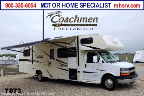 /TX 11/25/2013 &lt;a href=&quot;http://www.mhsrv.com/coachmen-rv/&quot;&gt;&lt;img src=&quot;http://www.mhsrv.com/images/sold-coachmen.jpg&quot; width=&quot;383&quot; height=&quot;141&quot; border=&quot;0&quot; /&gt;&lt;/a&gt; YEAR END CLOSE-OUT! Purchase this unit anytime before Dec. 30th, 2013 and MHSRV will Donate $1,000 to Cook Children&#39;s. Complete details at MHSRV .com or 800-335-6054. For the Lowest Price &amp; Largest Selection Visit Motor Home Specialist, the #1 Volume Selling Dealer in the World! &lt;object width=&quot;400&quot; height=&quot;300&quot;&gt;&lt;param name=&quot;movie&quot; value=&quot;http://www.youtube.com/v/fBpsq4hH-Ws?version=3&amp;amp;hl=en_US&quot;&gt;&lt;/param&gt;&lt;param name=&quot;allowFullScreen&quot; value=&quot;true&quot;&gt;&lt;/param&gt;&lt;param name=&quot;allowscriptaccess&quot; value=&quot;always&quot;&gt;&lt;/param&gt;&lt;embed src=&quot;http://www.youtube.com/v/fBpsq4hH-Ws?version=3&amp;amp;hl=en_US&quot; type=&quot;application/x-shockwave-flash&quot; width=&quot;400&quot; height=&quot;300&quot; allowscriptaccess=&quot;always&quot; allowfullscreen=&quot;true&quot;&gt;&lt;/embed&gt;&lt;/object&gt; MSRP $82,966. New 2014 Coachmen Freelander Model 28QB. This Class C RV measures approximately 30 feet 9 inches in length and features a tremendous amount of living &amp; storage area. This beautiful RV includes the 50th Anniversary pack featuring high gloss colored fiberglass sidewalls, fiberglass running boards, tinted windows, 3 burner range with oven, stainless steel wheel inserts, AM/FM stereo, patio awning, rear ladder, Travel East Roadside Assistance, 50 gallon fresh water tank, 5,000 lb. hitch, glass shower door, Onan generator, 80 inch long bed, roller bearing drawer glides, Azdel Composite sidewall and Thermofoil counter tops. Additional options include the all new Platinum wood color, exterior privacy windshield cover, air assisted suspension, spare tire, 15K BTU A/C with heat pump, exterior entertainment center and 24&quot; LCD TV w/DVD, as well as the Freelander Premier Package which including an electric awning, back-up camera, child saftey net and ladder and heated holding tanks.  The Coachmen Freelander RV also features a Chevy 4500 series chassis, 6.0L Vortec V-8, 6-speed automatic transmission, 57 gallon fuel tank and more. For additional photos, details, videos &amp; SALE PRICE please visit Motor Home Specialist, the #1 Volume Selling Dealer in the World, at MHSRV .com or Call 800-335-6054. At Motor Home Specialist we DO NOT charge any prep or orientation fees like you will find at other dealerships. All sale prices include a 200 point inspection, interior &amp; exterior wash &amp; detail of vehicle, a thorough coach orientation with an MHS technician, an RV Starter&#39;s kit, a nights stay in our delivery park featuring landscaped and covered pads with full hook-ups and much more! Read From Thousands of Testimonials at MHSRV .com and See What They Had to Say About Their Experience at Motor Home Specialist. WHY PAY MORE?...... WHY SETTLE FOR LESS?