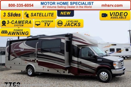 /TX 4/8/14 &lt;a href=&quot;http://www.mhsrv.com/coachmen-rv/&quot;&gt;&lt;img src=&quot;http://www.mhsrv.com/images/sold-coachmen.jpg&quot; width=&quot;383&quot; height=&quot;141&quot; border=&quot;0&quot;/&gt;&lt;/a&gt; 2014 CLOSEOUT! Receive a $1,000 VISA Gift Card with purchase from Motor Home Specialist while supplies last!  &lt;object width=&quot;400&quot; height=&quot;300&quot;&gt;&lt;param name=&quot;movie&quot; value=&quot;http://www.youtube.com/v/-Vya5PXxXPg?version=3&amp;amp;hl=en_US&quot;&gt;&lt;/param&gt;&lt;param name=&quot;allowFullScreen&quot; value=&quot;true&quot;&gt;&lt;/param&gt;&lt;param name=&quot;allowscriptaccess&quot; value=&quot;always&quot;&gt;&lt;/param&gt;&lt;embed src=&quot;http://www.youtube.com/v/-Vya5PXxXPg?version=3&amp;amp;hl=en_US&quot; type=&quot;application/x-shockwave-flash&quot; width=&quot;400&quot; height=&quot;300&quot; allowscriptaccess=&quot;always&quot; allowfullscreen=&quot;true&quot;&gt;&lt;/embed&gt;&lt;/object&gt; MSRP $130,610. New 2014 Coachmen Concord 300TS 50th Anniversary W/3 Slide-out rooms. This luxury Class C RV measures approximately 30ft. 10in and includes the 50th anniversary package which features the Travel Easy Roadside Assistance, LED interior lighting, LED exterior lighting, 4KW Onan generator, 32&quot; TV/DVD player, back up monitor, power awning, upgraded countertops, heated remote exterior mirrors, power step, slide-out room toppers and a 5,000 lb. hitch. Additional options include removable carpet, power vent fan, automatic hydraulic leveling jacks, aluminum rims, swivel driver seat, swivel passenger seat, exterior privacy windshield cover, bedroom TV &amp; DVD player, King Dome Satellite System, Sirius satellite radio and the Concord Luxury Package which includes an exterior entertainment center, 2nd battery, side view cameras, 15,000 BTU A/C heat pump, heated tanks and upper tank gate valves. A few standard features include the Ford E-450 super duty chassis, Ride-Rite air assist suspension system, exterior speakers &amp; the Azdel super light composite sidewalls. FOR ADDITIONAL PHOTOS, DETAILS, BROCHURE, FACTORY WINDOW STICKER, VIDEOS and more please visit MHSRV .com or call 800-335-6054. At Motor Home Specialist we DO NOT charge any prep or orientation fees like you will find at other dealerships. All sale prices include a 200 point inspection, interior &amp; exterior wash &amp; detail of vehicle, a thorough coach orientation with an MHS technician, an RV Starter&#39;s kit, a nights stay in our delivery park featuring landscaped and covered pads with full hook-ups and much more! Read From Thousands of Testimonials at MHSRV .com and See What They Had to Say About Their Experience at Motor Home Specialist. WHY PAY MORE?...... WHY SETTLE FOR LESS?