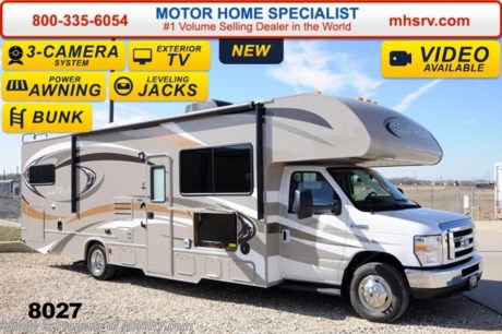 /TX 10/10/14
&lt;a href=&quot;http://www.mhsrv.com/thor-motor-coach/&quot;&gt;&lt;img src=&quot;http://www.mhsrv.com/images/sold-thor.jpg&quot; width=&quot;383&quot; height=&quot;141&quot; border=&quot;0&quot;/&gt;&lt;/a&gt;
2014 CLOSEOUT!  Receive a $1,000 VISA Gift Card with purchase from Motor Home Specialist while supplies last.  &lt;object width=&quot;400&quot; height=&quot;300&quot;&gt;&lt;param name=&quot;movie&quot; value=&quot;//www.youtube.com/v/zb5_686Rceo?version=3&amp;amp;hl=en_US&quot;&gt;&lt;/param&gt;&lt;param name=&quot;allowFullScreen&quot; value=&quot;true&quot;&gt;&lt;/param&gt;&lt;param name=&quot;allowscriptaccess&quot; value=&quot;always&quot;&gt;&lt;/param&gt;&lt;embed src=&quot;//www.youtube.com/v/zb5_686Rceo?version=3&amp;amp;hl=en_US&quot; type=&quot;application/x-shockwave-flash&quot; width=&quot;400&quot; height=&quot;300&quot; allowscriptaccess=&quot;always&quot; allowfullscreen=&quot;true&quot;&gt;&lt;/embed&gt;&lt;/object&gt; For Lowest Price &amp; Largest Selection Visit the #1 Volume Selling Dealer in the World at MHSRV .com or Call 800-335-6054. MSRP $109,995. New 2014 Thor Motor Coach Four Winds Class C RV. Model 31E bunk house with Ford E-450 chassis, Ford Triton V-10 engine, automatic hydraulic leveling jacks and measures approximately 32 feet 7 inches in length. The Four Winds 31E features the Premier Package which includes solid surface kitchen countertop with pressed dinette top, roller shades, power charging center for electronics, enclosed area for sewer tank valves, water filter system, LED ceiling lights, black tank flush, 30 inch over the range microwave and exterior speakers. Optional equipment includes the HD-Max exterior, cabover entertainment center with a 39&quot; TV/DVD &amp; Soundbar, (2) LCD TVs with DVD player in bunk beds, exterior entertainment center, leatherette sofa, dual child safety tether, power attic fan in overhead bunk, upgraded 15,000 BTU A/C, second auxiliary battery, spare tire, heated remote exterior mirrors with integrated side view cameras, power driver&#39;s chair, leatherette driver &amp; passenger chairs, cockpit carpet mat and wood dash applique. The Four Winds 31E Class C RV has an incredible list of standard features including power windows and locks, bedroom TV, 3 burner high output range top with oven, gas/electric water heater, holding tanks with heat pads, auto transfer switch, wheel liners, valve stem extenders, keyless entry, automatic electric patio awning, back-up monitor, double door refrigerator, roof ladder, 4000 Onan Micro Quiet generator, slick fiberglass exterior, full extension drawer glides, bedspread &amp; pillow shams and much more. FOR ADDITIONAL INFORMATION, BROCHURE, WINDOW STICKER, PHOTOS &amp; VIDEOS PLEASE VISIT MOTOR HOME SPECIALIST AT MHSRV .com or CALL 800-335-6054. At Motor Home Specialist we DO NOT charge any prep or orientation fees like you will find at other dealerships. All sale prices include a 200 point inspection, interior &amp; exterior wash &amp; detail of vehicle, a thorough coach orientation with an MHS technician, an RV Starter&#39;s kit, a nights stay in our delivery park featuring landscaped and covered pads with full hook-ups and much more! Read From Thousands of Testimonials at MHSRV .com and See What They Had to Say About Their Experience at Motor Home Specialist. WHY PAY MORE?...... WHY SETTLE FOR LESS?
