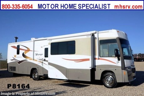 /SD 12/5/1213 &lt;a href=&quot;http://www.mhsrv.com/winnebago-rvs/&quot;&gt;&lt;img src=&quot;http://www.mhsrv.com/images/sold-winnebago.jpg&quot; width=&quot;383&quot; height=&quot;141&quot; border=&quot;0&quot; /&gt;&lt;/a&gt; Used WInnebago RV for Sale- 2007 Winnebago Voyage with 3 slides and only 19,634 miles.  This RV is approximately 39 feet in length with a Chevrolet 8100 Vortec engine, Workhorse chassis, power mirrors with heat, 5.5 KW Onan generator with 272 hours, power patio awning, slide-out room toppers, gas/electric water heater, driver&#39;s door, 5K lb hitch, automatic hydraulic leveling system, 3 camera monitoring system, exterior entertainment center, dual pane windows, convection microwave, solid surface counter, basement ducted A/C with electric heat and 2 TVs.  For additional information and photos please visit Motor Home Specialist at www.MHSRV .com or call 800-335-6054.