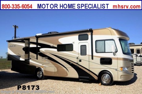 /TX 12/5/1213 &lt;a href=&quot;http://www.mhsrv.com/thor-motor-coach/&quot;&gt;&lt;img src=&quot;http://www.mhsrv.com/images/sold-thor.jpg&quot; width=&quot;383&quot; height=&quot;141&quot; border=&quot;0&quot; /&gt;&lt;/a&gt; Used Thor Motor Coach for Sale- 2013 Thor A.C.E. 30.1 with 2 slides and only 4,995 miles. This RV is approximately 30 feet in length with a Ford V10 engine, Ford chassis, power mirrors with heat, 4KW Onan generator, with 27 hours, power patio awning, slide-out room toppers, water heater, automatic hydraulic leveling system, color 3 camera monitoring system, cab over bunk, ducted roof A/C and 2 LCD TVs. For additional information and photos please visit Motor Home Specialist at www.MHSRV .com or call 800-335-6054.