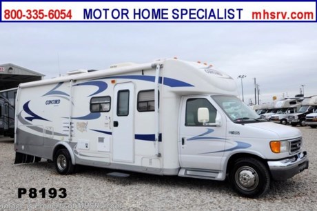 /MN 1/20/14 &lt;a href=&quot;http://www.mhsrv.com/coachmen-rv/&quot;&gt;&lt;img src=&quot;http://www.mhsrv.com/images/sold-coachmen.jpg&quot; width=&quot;383&quot; height=&quot;141&quot; border=&quot;0&quot;/&gt;&lt;/a&gt; Used Coachmen RV for Sale- 2005 Coachmen Concord 275DS with 2 slides and 26,325 miles. This RV is approximately 29 feet in length with a Ford 6.8L engine, Ford 450 chassis, power mirrors with heat, power windows and locks, Onan 4KW generator, patio awning, slide-out room toppers, gas/electric water heater, Ride-Rite air assist, back up camera, exterior entertainment center, solid surface kitchen counter, all in 1 bath, ducted roof A/C and much more. For additional information and photos please visit Motor Home Specialist at www.MHSRV .com or call 800-335-6054.