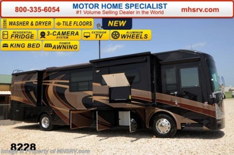 /NY 12/1/14 &lt;a href=&quot;http://www.mhsrv.com/thor-motor-coach/&quot;&gt;&lt;img src=&quot;http://www.mhsrv.com/images/sold-thor.jpg&quot; width=&quot;383&quot; height=&quot;141&quot; border=&quot;0&quot;/&gt;&lt;/a&gt;
Receive a $2,000 VISA Gift Card with purchase from Motor Home Specialist while supplies last.   Family Owned &amp; Operated and the #1 Volume Selling Motor Home Dealer in the World as well as the #1 Thor Motor Coach Dealer in the World. &lt;object width=&quot;400&quot; height=&quot;300&quot;&gt;&lt;param name=&quot;movie&quot; value=&quot;//www.youtube.com/v/Pkz6nTY9Br4?version=3&amp;amp;hl=en_US&quot;&gt;&lt;/param&gt;&lt;param name=&quot;allowFullScreen&quot; value=&quot;true&quot;&gt;&lt;/param&gt;&lt;param name=&quot;allowscriptaccess&quot; value=&quot;always&quot;&gt;&lt;/param&gt;&lt;embed src=&quot;//www.youtube.com/v/Pkz6nTY9Br4?version=3&amp;amp;hl=en_US&quot; type=&quot;application/x-shockwave-flash&quot; width=&quot;400&quot; height=&quot;300&quot; allowscriptaccess=&quot;always&quot; allowfullscreen=&quot;true&quot;&gt;&lt;/embed&gt;&lt;/object&gt; MSRP $368,499. New 2015 Thor Motor Coach Tuscany with 4 slides: Model 40KQ. This luxury diesel motor home measures approximately 41 feet 2 inches in length and is highlighted by a sofa ensemble, 60 inch LCD TV, king bed, diesel fired Aqua Hot, stackable washer/dryer, residential refrigerator, dishwasher drawer, exterior entertainment center, 450 HP Cummins diesel engine, Freightliner chassis with IFS (Independent Front Suspension), Allison 6-speed automatic transmission, high polished aluminum wheels, dual fuel fills, full length stainless stone guard, fully automatic (4) point leveling system &amp; much more. Options include beautiful full body paint exterior, Winegard Trav&#39;ler HD Satellite and a large over head LCD TV. New features for the 2015 Tuscany include a 10KW generator with power electric slide tray, (3) 15K BTU low-profile roof A/C&#39;s with heat pumps, LED lights on the patio and door awnings, new designer wainscoting wallboard features, Uniguard metal wraps on all slide toppers and MUCH more. For additional coach information, brochures, window sticker, videos, photos, Tuscany reviews &amp; testimonials as well as additional information about Motor Home Specialist and our manufacturers please visit us at MHSRV .com or call 800-335-6054. At Motor Home Specialist we DO NOT charge any prep or orientation fees like you will find at other dealerships. All sale prices include a 200 point inspection, interior &amp; exterior wash &amp; detail of vehicle, a thorough coach orientation with an MHS technician, an RV Starter&#39;s kit, a nights stay in our delivery park featuring landscaped and covered pads with full hook-ups and much more. WHY PAY MORE?... WHY SETTLE FOR LESS?
