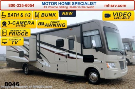 /TX 4/8/14 &lt;a href=&quot;http://www.mhsrv.com/coachmen-rv/&quot;&gt;&lt;img src=&quot;http://www.mhsrv.com/images/sold-coachmen.jpg&quot; width=&quot;383&quot; height=&quot;141&quot; border=&quot;0&quot;/&gt;&lt;/a&gt; 2014 CLOSEOUT! Receive a $1,000 VISA Gift Card with purchase from Motor Home Specialist while supplies last! Visit MHSRV .com or Call 800-335-6054 for complete details. &lt;object width=&quot;400&quot; height=&quot;300&quot;&gt;&lt;param name=&quot;movie&quot; value=&quot;//www.youtube.com/v/Bka_R_kS_Hg?version=3&amp;amp;hl=en_US&quot;&gt;&lt;/param&gt;&lt;param name=&quot;allowFullScreen&quot; value=&quot;true&quot;&gt;&lt;/param&gt;&lt;param name=&quot;allowscriptaccess&quot; value=&quot;always&quot;&gt;&lt;/param&gt;&lt;embed src=&quot;//www.youtube.com/v/Bka_R_kS_Hg?version=3&amp;amp;hl=en_US&quot; type=&quot;application/x-shockwave-flash&quot; width=&quot;400&quot; height=&quot;300&quot; allowscriptaccess=&quot;always&quot; allowfullscreen=&quot;true&quot;&gt;&lt;/embed&gt;&lt;/object&gt; 
M.S.R.P $133,929 - New 2014 Coachmen Mirada Model 35BH is unique to the industry because it not only boast 2 Slide-out rooms, a 39 inch TV and residential refrigerator, but also hallway bunk beds and a bath &amp; 1/2! It measures approximately 36 feet 7 inches in length. Options include 2nd auxiliary battery, valve stem extenders, TV/DVD player for each bunk, power drop down bunk, residential refrigerator, frameless windows, inverter, side cameras, power heated mirrors, exterior entertainment center and upgraded Cognac Maple wood. Standards include a 5.5KW generator, ball bearing drawer guides, reclining/swivel pilot seats, power windshield shade, pass-thru storage, power patio awning, automatic leveling jacks, back up camera, Corian kitchen counter top, ceramic tile backsplash, 32 inch bedroom TV and much more. For additional information, brochure, window sticker, videos and photos please visit Motor Home Specialist at MHSRV .com or call 800-335-6054. At Motor Home Specialist we DO NOT charge any prep or orientation fees like you will find at other dealerships. All sale prices include a 200 point inspection, interior &amp; exterior wash &amp; detail of vehicle, a thorough coach orientation with an MHSRV technician, an RV Starter&#39;s kit, a nights stay in our delivery park featuring landscaped and covered pads with full hook-ups and much more! Read Thousands of Testimonials and Mirada reviews at MHSRV .com and See What They Had to Say About Their Experience at Motor Home Specialist. WHY PAY MORE?...... WHY SETTLE FOR LESS?
