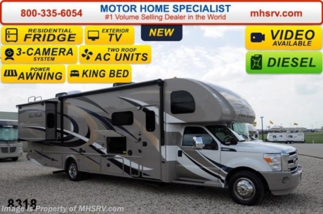 /TX 7/14 &lt;a href=&quot;http://www.mhsrv.com/thor-motor-coach/&quot;&gt;&lt;img src=&quot;http://www.mhsrv.com/images/sold-thor.jpg&quot; width=&quot;383&quot; height=&quot;141&quot; border=&quot;0&quot;/&gt;&lt;/a&gt; If you purchase now through July 31st, 2014 MHSRV will donate $1,000 to the Intrepid Fallen Heroes Fund adding to our now more than $265,000 already raised!  &lt;object width=&quot;400&quot; height=&quot;300&quot;&gt;&lt;param name=&quot;movie&quot; value=&quot;//www.youtube.com/v/U2vRrY8X8lc?hl=en_US&amp;amp;version=3&quot;&gt;&lt;/param&gt;&lt;param name=&quot;allowFullScreen&quot; value=&quot;true&quot;&gt;&lt;/param&gt;&lt;param name=&quot;allowscriptaccess&quot; value=&quot;always&quot;&gt;&lt;/param&gt;&lt;embed src=&quot;//www.youtube.com/v/U2vRrY8X8lc?hl=en_US&amp;amp;version=3&quot; type=&quot;application/x-shockwave-flash&quot; width=&quot;400&quot; height=&quot;300&quot; allowscriptaccess=&quot;always&quot; allowfullscreen=&quot;true&quot;&gt;&lt;/embed&gt;&lt;/object&gt; MSRP $154,262. 2015 Thor Motor Coach 35SK Super C model motor home with 2 slides. This unit is powered by the powerful 300 HP Powerstroke 6.7L diesel engine with 660 lb. ft. of torque. It rides on a Ford F-550 chassis with a 6-speed automatic transmission and boast a big 10,000 lb. hitch, rear pass-thru MEGA-Storage, extreme duty 4 wheel ABS disc brakes and an electronic brake controller integrated into the dash. Options include the beautiful HD-Max exterior, power attic fan, dual child safety seat tether and an upgraded 6.0 Onan diesel generator. The Four Winds 35SK is approximately 36 feet 2 inches long and also features a plush dinette and sofa, exterior entertainment center, dual roof air conditioners, power patio awning, one-touch automatic leveling system, residential refrigerator, 30 inch over the range microwave, solid surface counter top, touch screen AM/FM/CD/MP3 player, back-up monitor with side view cameras, remote heated exterior mirrors, power windows and locks, leatherette driver &amp; passenger captain&#39;s chairs, fiberglass running boards, soft touch ceilings, heavy duty ball bearing drawer guides, bedroom LCD TV, large LCD TV in the living area, an 1800-watt power inverter, heated holding tanks and a king sized bed. For additional coach information, brochure, window sticker, videos, photos &amp; reviews &amp; testimonials please visit Motor Home Specialist at MHSRV .com or call 800-335-6054. At MHS we DO NOT charge any prep or orientation fees like you will find at other dealerships. All sale prices include a 200 point inspection, interior &amp; exterior wash &amp; detail of vehicle, a thorough coach orientation with an MHS technician, an RV Starter&#39;s kit, a nights stay in our delivery park featuring landscaped and covered pads with full hook-ups and much more. WHY PAY MORE?... WHY SETTLE FOR LESS?