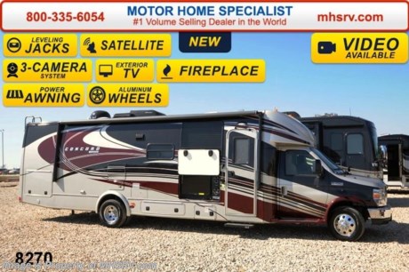 /TX 7/1/14 &lt;a href=&quot;http://www.mhsrv.com/coachmen-rv/&quot;&gt;&lt;img src=&quot;http://www.mhsrv.com/images/sold-coachmen.jpg&quot; width=&quot;383&quot; height=&quot;141&quot; border=&quot;0&quot;/&gt;&lt;/a&gt; &lt;object width=&quot;400&quot; height=&quot;300&quot;&gt;&lt;param name=&quot;movie&quot; value=&quot;//www.youtube.com/v/tu63TyI-F-A?hl=en_US&amp;amp;version=3&quot;&gt;&lt;/param&gt;&lt;param name=&quot;allowFullScreen&quot; value=&quot;true&quot;&gt;&lt;/param&gt;&lt;param name=&quot;allowscriptaccess&quot; value=&quot;always&quot;&gt;&lt;/param&gt;&lt;embed src=&quot;//www.youtube.com/v/tu63TyI-F-A?hl=en_US&amp;amp;version=3&quot; type=&quot;application/x-shockwave-flash&quot; width=&quot;400&quot; height=&quot;300&quot; allowscriptaccess=&quot;always&quot; allowfullscreen=&quot;true&quot;&gt;&lt;/embed&gt;&lt;/object&gt; MSRP $130,105. New 2015 Coachmen Concord 300DS Anniversary W/2 Slide-out rooms. This luxury Class C RV measures approximately 32 ft. 9in and includes the  anniversary package which features the Travel Easy Roadside Assistance, LED interior lighting, LED exterior lighting, 4KW Onan generator, 32&quot; TV/DVD player, back up monitor, power awning, upgraded countertops, heated remote exterior mirrors, power step and a 5,000 lb. hitch. Additional options include removable carpet, power vent fan, automatic hydraulic leveling jacks, aluminum rims, swivel driver seat, swivel passenger seat, exterior privacy windshield cover, electric fireplace, bedroom TV &amp; DVD player, King Dome Satellite System, Sirius satellite radio and the Concord Luxury Package which includes an exterior entertainment center, 2nd battery, side view cameras, 15,000 BTU A/C heat pump, heated tanks and upper tank gate valves. A few standard features include the Ford E-450 super duty chassis, Ride-Rite air assist suspension system, exterior speakers &amp; the Azdel super light composite sidewalls. FOR ADDITIONAL PHOTOS, DETAILS, BROCHURE, FACTORY WINDOW STICKER, VIDEOS and more please visit MHSRV .com or call 800-335-6054. At Motor Home Specialist we DO NOT charge any prep or orientation fees like you will find at other dealerships. All sale prices include a 200 point inspection, interior &amp; exterior wash &amp; detail of vehicle, a thorough coach orientation with an MHS technician, an RV Starter&#39;s kit, a nights stay in our delivery park featuring landscaped and covered pads with full hook-ups and much more! Read From Thousands of Testimonials at MHSRV .com and See What They Had to Say About Their Experience at Motor Home Specialist. WHY PAY MORE?...... WHY SETTLE FOR LESS?