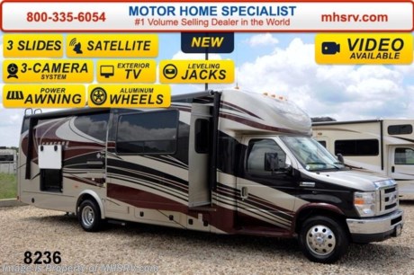 /WI 8/25/14 &lt;a href=&quot;http://www.mhsrv.com/coachmen-rv/&quot;&gt;&lt;img src=&quot;http://www.mhsrv.com/images/sold-coachmen.jpg&quot; width=&quot;383&quot; height=&quot;141&quot; border=&quot;0&quot;/&gt;&lt;/a&gt; World&#39;s RV Show Sale Priced Now Through Sept 6th. Call 800-335-6054 for Details. &lt;object width=&quot;400&quot; height=&quot;300&quot;&gt;&lt;param name=&quot;movie&quot; value=&quot;//www.youtube.com/v/tu63TyI-F-A?hl=en_US&amp;amp;version=3&quot;&gt;&lt;/param&gt;&lt;param name=&quot;allowFullScreen&quot; value=&quot;true&quot;&gt;&lt;/param&gt;&lt;param name=&quot;allowscriptaccess&quot; value=&quot;always&quot;&gt;&lt;/param&gt;&lt;embed src=&quot;//www.youtube.com/v/tu63TyI-F-A?hl=en_US&amp;amp;version=3&quot; type=&quot;application/x-shockwave-flash&quot; width=&quot;400&quot; height=&quot;300&quot; allowscriptaccess=&quot;always&quot; allowfullscreen=&quot;true&quot;&gt;&lt;/embed&gt;&lt;/object&gt;  #1 Volume Selling Motor Home Dealer in the World. Call 800-335-6054 or visit MHSRV .com for our Upfront &amp; Everyday Low Sale Prices!  MSRP $131,037. New 2015 Coachmen Concord 300TS W/3 Slide-out rooms. This luxury Class C RV measures approximately 30ft. 10in and includes the Concord Anniversary package which features the Travel Easy Roadside Assistance, LED interior lighting, LED exterior lighting, 4KW Onan generator, 32&quot; TV/DVD player, back up monitor, power awning, upgraded countertops, heated remote exterior mirrors, power step, slide-out room toppers and a 5,000 lb. hitch. Additional options include removable carpet, power vent fan, automatic hydraulic leveling jacks, aluminum rims, swivel driver seat, swivel passenger seat, exterior privacy windshield cover, bedroom TV &amp; DVD player, King Dome Satellite System, Sirius satellite radio and the Concord Luxury Package which includes an exterior entertainment center, 2nd battery, side view cameras, 15,000 BTU A/C heat pump, heated tanks and upper tank gate valves. A few standard features include the Ford E-450 super duty chassis, Ride-Rite air assist suspension system, exterior speakers &amp; the Azdel super light composite sidewalls. FOR ADDITIONAL PHOTOS, DETAILS, BROCHURE, FACTORY WINDOW STICKER, VIDEOS and more please visit MHSRV .com or call 800-335-6054. At Motor Home Specialist we DO NOT charge any prep or orientation fees like you will find at other dealerships. All sale prices include a 200 point inspection, interior &amp; exterior wash &amp; detail of vehicle, a thorough coach orientation with an MHS technician, an RV Starter&#39;s kit, a nights stay in our delivery park featuring landscaped and covered pads with full hook-ups and much more! Read From Thousands of Testimonials at MHSRV .com and See What They Had to Say About Their Experience at Motor Home Specialist. WHY PAY MORE?...... WHY SETTLE FOR LESS?