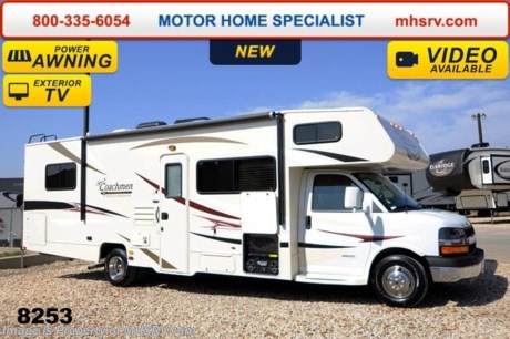 /TX 7/14/14 &lt;a href=&quot;http://www.mhsrv.com/coachmen-rv/&quot;&gt;&lt;img src=&quot;http://www.mhsrv.com/images/sold-coachmen.jpg&quot; width=&quot;383&quot; height=&quot;141&quot; border=&quot;0&quot; /&gt;&lt;/a&gt; 2014 CLOSEOUT! Receive a $1,000 VISA Gift Card with purchase from Motor Home Specialist while supplies last!  &lt;object width=&quot;400&quot; height=&quot;300&quot;&gt;&lt;param name=&quot;movie&quot; value=&quot;//www.youtube.com/v/Up9m210doqE?version=3&amp;amp;hl=en_US&quot;&gt;&lt;/param&gt;&lt;param name=&quot;allowFullScreen&quot; value=&quot;true&quot;&gt;&lt;/param&gt;&lt;param name=&quot;allowscriptaccess&quot; value=&quot;always&quot;&gt;&lt;/param&gt;&lt;embed src=&quot;//www.youtube.com/v/Up9m210doqE?version=3&amp;amp;hl=en_US&quot; type=&quot;application/x-shockwave-flash&quot; width=&quot;400&quot; height=&quot;300&quot; allowscriptaccess=&quot;always&quot; allowfullscreen=&quot;true&quot;&gt;&lt;/embed&gt;&lt;/object&gt;  MSRP $83,256. New 2014 Coachmen Freelander Model 28QB. This Class C RV measures approximately 30 feet 9 inches in length and features a tremendous amount of living &amp; storage area. This beautiful RV includes the 50th Anniversary pack featuring high gloss colored fiberglass sidewalls, fiberglass running boards, tinted windows, 3 burner range with oven, stainless steel wheel inserts, AM/FM stereo, power patio awning, rear ladder, Travel East Roadside Assistance, 50 gallon fresh water tank, 5,000 lb. hitch, glass shower door, Onan generator, 80 inch long bed, roller bearing drawer glides, Azdel Composite sidewall and Thermofoil counter tops. Additional options include the all new Platinum wood color, exterior privacy windshield cover, air assisted suspension, spare tire, 15K BTU A/C with heat pump, exterior entertainment center and 24&quot; LCD TV w/DVD, as well as the Freelander Premier Package which including an electric awning, back-up camera, child saftey net and ladder and heated holding tanks.  The Coachmen Freelander RV also features a Chevy 4500 series chassis, 6.0L Vortec V-8, 6-speed automatic transmission, 57 gallon fuel tank and more. For additional photos, details, videos &amp; SALE PRICE please visit Motor Home Specialist, the #1 Volume Selling Dealer in the World, at MHSRV .com or Call 800-335-6054. At Motor Home Specialist we DO NOT charge any prep or orientation fees like you will find at other dealerships. All sale prices include a 200 point inspection, interior &amp; exterior wash &amp; detail of vehicle, a thorough coach orientation with an MHS technician, an RV Starter&#39;s kit, a nights stay in our delivery park featuring landscaped and covered pads with full hook-ups and much more! Read From Thousands of Testimonials at MHSRV .com and See What They Had to Say About Their Experience at Motor Home Specialist. WHY PAY MORE?...... WHY SETTLE FOR LESS?