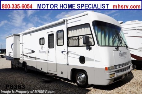 /TX 3/3/2014 &lt;a href=&quot;http://www.mhsrv.com/thor-motor-coach/&quot;&gt;&lt;img src=&quot;http://www.mhsrv.com/images/sold-thor.jpg&quot; width=&quot;383&quot; height=&quot;141&quot; border=&quot;0&quot;/&gt;&lt;/a&gt; Used Tiffin RV for Sale- 2001 Tiffin Allegro 31DA with 2 slides and 51,664 miles. This RV is approximately 32 feet in length with a Workhorse chassis, power mirrors with heat, 7KW Onan generator with 819 hours, patio and window awnings, slide-out room toppers, gas/electric water heater, exterior shower, power leveling, back up camera, convection microwave, 2 ducted roof A/Cs with heat pumps and 2 TVs. For additional information and photos please visit Motor Home Specialist at www.MHSRV .com or call 800-335-6054.