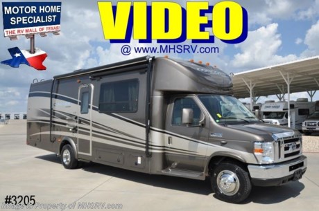 &lt;a href=&quot;http://www.mhsrv.com/inventory_mfg.asp?brand_id=113&quot;&gt;&lt;img src=&quot;http://www.mhsrv.com/images/sold-coachmen.jpg&quot; width=&quot;383&quot; height=&quot;141&quot; border=&quot;0&quot; /&gt;&lt;/a&gt;
New RV Sold RV to Texas 11/02/09 - 2010 Coachmen Concord w/3 Slides, model 300TS, 1,165 Miles. This Concord has the optional Hydraulic leveling system, removable carpet, LCD TV &amp; DVD player in bedroom, Onan generator, Ipod docking station, dual RV battery package, power entrance step, stainless steel wheel inserts, 3-camera monitoring system, full body paint, low profile ducted A/C, beautiful Brazilian Cherry wood package &amp; air assist suspension system. The Concord also features an amazing list of standards that include a V-10 Ford, E-450 Super Duty chassis, fiberglass running boards, power mirrors w/heat, Azdel sidewalls, spare tire kit, roof ladder, slide-out room awnings, patio awning, LED running lights, booth dinette/sleeper, hide-a-bed sofa sleeper, rear queen bed, PW, PDL, cruise/tilt, cab A/C &amp; heat, LCD back-up monitor, CD player, Bose wave radio, LCD TV, DVD in living room, round radius refrigerator, exterior entertainment center, stainless steel microwave/convection oven, 3-burner range, gas &amp; electric water heater, glass door shower w/skylight, cedar lined closets, outside shower, heated holding tanks, dual safety airbags, tinted safety glass, exterior security light &amp; much more. Sale price includes all rebates and incentives that may apply unless otherwise specified. 