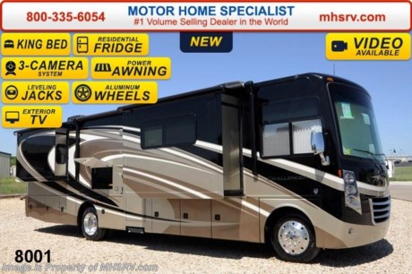 /TX 8/5/14 &lt;a href=&quot;http://www.mhsrv.com/thor-motor-coach/&quot;&gt;&lt;img src=&quot;http://www.mhsrv.com/images/sold-thor.jpg&quot; width=&quot;383&quot; height=&quot;141&quot; border=&quot;0&quot;/&gt;&lt;/a&gt; 2014 CLOSEOUT! World&#39;s RV Show Sale Priced Now Through Sept 6th. Call 800-335-6054 for Details. Receive a $1,000 VISA Gift Card with purchase from Motor Home Specialist while supplies last.  &lt;object width=&quot;400&quot; height=&quot;300&quot;&gt;&lt;param name=&quot;movie&quot; value=&quot;//www.youtube.com/v/bN591K_alkM?hl=en_US&amp;amp;version=3&quot;&gt;&lt;/param&gt;&lt;param name=&quot;allowFullScreen&quot; value=&quot;true&quot;&gt;&lt;/param&gt;&lt;param name=&quot;allowscriptaccess&quot; value=&quot;always&quot;&gt;&lt;/param&gt;&lt;embed src=&quot;//www.youtube.com/v/bN591K_alkM?hl=en_US&amp;amp;version=3&quot; type=&quot;application/x-shockwave-flash&quot; width=&quot;400&quot; height=&quot;300&quot; allowscriptaccess=&quot;always&quot; allowfullscreen=&quot;true&quot;&gt;&lt;/embed&gt;&lt;/object&gt;  MSRP $165,879. The new 2014 Thor Motor Coach Challenger, model 35HT, features frameless windows, Flexsteel driver and passenger&#39;s chairs, 100 gallon fresh water tank, LED lighting, updated decor, residential refrigerator, 1800 Watt inverter and a large bedroom TV.  This luxury RV measures approximately 36 feet 1 inch in length and features (3) slide-out rooms, king sized bed, 40 inch retractable TV, leatherette sofa with recliner as well as a dinette! Optional equipment includes an electric over head hide-away bunk, frameless dual pane windows and a 3-burner range with oven. The 2014 Thor Motor Coach Challenger also features one of the most impressive lists of standard equipment in the RV industry including a Ford Triton V-10 engine, 5-speed automatic transmission, 22-Series ford chassis with aluminum wheels, fully automatic hydraulic leveling system, electric patio awning, side hinged baggage doors, exterior entertainment package, LCD TVs, solid surface kitchen counter, dual roof A/C units, 5500 Onan generator, gas/electric water heater, heated and enclosed holding tanks and much more. For additional photos, details, videos &amp; SALE PRICE please visit Motor Home Specialist, the #1 Volume Selling Dealer in the World, at MHSRV .com or Call 800-335-6054. At Motor Home Specialist we DO NOT charge any prep or orientation fees like you will find at other dealerships. All sale prices include a 200 point inspection, interior &amp; exterior wash &amp; detail of vehicle, a thorough coach orientation with an MHS technician, an RV Starter&#39;s kit, a nights stay in our delivery park featuring landscaped and covered pads with full hook-ups and much more! Read From Thousands of Testimonials at MHSRV .com and See What They Had to Say About Their Experience at Motor Home Specialist. WHY PAY MORE?...... WHY SETTLE FOR LESS?