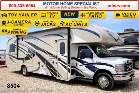 /TX 11/24/14 &lt;a href=&quot;http://www.mhsrv.com/thor-motor-coach/&quot;&gt;&lt;img src=&quot;http://www.mhsrv.com/images/sold-thor.jpg&quot; width=&quot;383&quot; height=&quot;141&quot; border=&quot;0&quot;/&gt;&lt;/a&gt;
Receive a $1,000 VISA Gift Card with purchase from Motor Home Specialist while supplies last! Sale Price includes $2,000 Factory Rebate for a Limited Time.  Family Owned &amp; Operated and the #1 Volume Selling Motor Home Dealer in the World as well as the #1 Thor Motor Coach Dealer in the World.  &lt;object width=&quot;400&quot; height=&quot;300&quot;&gt;&lt;param name=&quot;movie&quot; value=&quot;http://www.youtube.com/v/fBpsq4hH-Ws?version=3&amp;amp;hl=en_US&quot;&gt;&lt;/param&gt;&lt;param name=&quot;allowFullScreen&quot; value=&quot;true&quot;&gt;&lt;/param&gt;&lt;param name=&quot;allowscriptaccess&quot; value=&quot;always&quot;&gt;&lt;/param&gt;&lt;embed src=&quot;http://www.youtube.com/v/fBpsq4hH-Ws?version=3&amp;amp;hl=en_US&quot; type=&quot;application/x-shockwave-flash&quot; width=&quot;400&quot; height=&quot;300&quot; allowscriptaccess=&quot;always&quot; allowfullscreen=&quot;true&quot;&gt;&lt;/embed&gt;&lt;/object&gt;
MSRP $113,163. New 2015 Thor Motor Coach Outlaw Toy Hauler. Model 29H with slide-out, Ford E-450 chassis, 6.8L V-10 engine with 305 HP and 420 lb-ft torque, 5,000K lb. hitch and a garage door that converts to an outside patio deck. This unit measures approximately 30 feet 9 inches in length. Optional equipment includes the beautiful Cold Fusion HD-Max exterior, exterior entertainment center, fully automatic hydraulic leveling jacks, power driver&#39;s seat, holding tanks with heat pads, 12V attic fan in the over head bunk area, A/C in garage area and 2 fold down leatherette sofas in the garage.  The Outlaw toy hauler RV has an incredible list of standard features including beautiful wood &amp; interior decor packages, large swivel TV with DVD player in the cab over bunk area, power patio awning, exterior shower, heated exterior mirrors, 3 camera monitoring system, valve stem extenders, 3 burner range, convection microwave, flat panel TV with DVD player in the garage, 4.0 Micro Quiet Onan generator, gas/electric water heater and much more. For additional photos, details, videos &amp; SALE PRICE please visit Motor Home Specialist, the #1 Volume Selling Dealer in the World, at MHSRV .com or Call 800-335-6054. At Motor Home Specialist we DO NOT charge any prep or orientation fees like you will find at other dealerships. All sale prices include a 200 point inspection, interior &amp; exterior wash &amp; detail of vehicle, a thorough coach orientation with an MHS technician, an RV Starter&#39;s kit, a nights stay in our delivery park featuring landscaped and covered pads with full hook-ups and much more! Read From Thousands of Testimonials at MHSRV .com and See What They Had to Say About Their Experience at Motor Home Specialist. WHY PAY MORE?...... WHY SETTLE FOR LESS?  &lt;object width=&quot;400&quot; height=&quot;300&quot;&gt;&lt;param name=&quot;movie&quot; value=&quot;//www.youtube.com/v/ldulGxRJhyo?version=3&amp;amp;hl=en_US&quot;&gt;&lt;/param&gt;&lt;param name=&quot;allowFullScreen&quot; value=&quot;true&quot;&gt;&lt;/param&gt;&lt;param name=&quot;allowscriptaccess&quot; value=&quot;always&quot;&gt;&lt;/param&gt;&lt;embed src=&quot;//www.youtube.com/v/ldulGxRJhyo?version=3&amp;amp;hl=en_US&quot; type=&quot;application/x-shockwave-flash&quot; width=&quot;400&quot; height=&quot;300&quot; allowscriptaccess=&quot;always&quot; allowfullscreen=&quot;true&quot;&gt;&lt;/embed&gt;&lt;/object&gt;