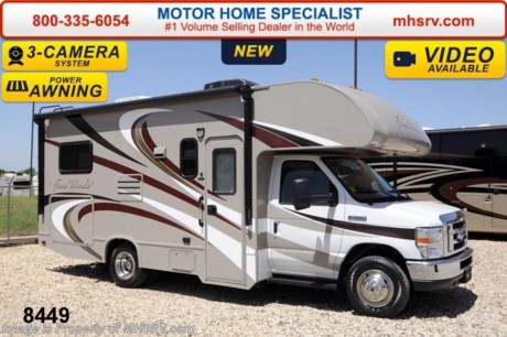 /TX 7/14/14 &lt;a href=&quot;http://www.mhsrv.com/thor-motor-coach/&quot;&gt;&lt;img src=&quot;http://www.mhsrv.com/images/sold-thor.jpg&quot; width=&quot;383&quot; height=&quot;141&quot; border=&quot;0&quot; /&gt;&lt;/a&gt; Receive a MHSRV Camper&#39;s Package While Supplies Last! MHSRV Pkg. includes a 32 inch LED HDTV with Built in DVD Player, a Sony Play Station 3 with Blu-Ray capability, a GPS Navigation System, (4) Collapsible Chairs, a Large Collapsible Table, a Rolling Cooler, an Electric Grill and a Complete Grillers Utensil Set with purchase of this unit. #1 Volume Selling Motor Home Dealer in the World. MSRP $82,528. New 2015 Thor Motor Coach Four Winds Class C RV. Model 22E with Ford E-350 chassis &amp; Ford Triton V-10 engine. This unit measures approximately 23 feet 11 inches in length. Optional equipment includes the amazing HD-Max color exterior, convection microwave, leatherette U-shaped dinette, child safety tether, exterior shower, heated holding tanks, second auxiliary battery, wheel liners, valve stem extenders, keyless entry, spare tire, back-up monitor, heated remote exterior mirrors with integrated side view cameras, leatherette driver &amp; passenger chairs, cockpit carpet mat and wood dash appliqu&#233;. The Four Winds Class C RV has an incredible list of standard features for 2015 including Mega exterior storage, power windows and locks, gas/electric water heater, large TV on a swivel in the over head cab (N/A with cab over entertainment center), auto transfer switch, power patio awning with integrated LED lighting, double door refrigerator, skylight, 4000 Onan Micro Quiet generator, slick fiberglass exterior, full extension drawer glides, roof ladder, bedspread &amp; pillow shams, power vent and much more. FOR ADDITIONAL INFORMATION, PHOTOS &amp; VIDEOS Please visit Motor Home Specialist at  MHSRV .com or Call 800-335-6054. At Motor Home Specialist we DO NOT charge any prep or orientation fees like you will find at other dealerships. All sale prices include a 200 point inspection, interior &amp; exterior wash &amp; detail of vehicle, a thorough coach orientation with an MHS technician, an RV Starter&#39;s kit, a nights stay in our delivery park featuring landscaped and covered pads with full hook-ups and much more! Read From Thousands of Testimonials at MHSRV .com and See What They Had to Say About Their Experience at Motor Home Specialist. WHY PAY MORE?...... WHY SETTLE FOR LESS? 