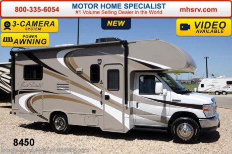 /CAN 5/19/2014 &lt;a href=&quot;http://www.mhsrv.com/thor-motor-coach/&quot;&gt;&lt;img src=&quot;http://www.mhsrv.com/images/sold-thor.jpg&quot; width=&quot;383&quot; height=&quot;141&quot; border=&quot;0&quot;/&gt;&lt;/a&gt; #1 Volume Selling Motor Home Dealer in the World. MSRP $78,707. New 2015 Thor Motor Coach Four Winds Class C RV. Model 22E with Ford E-350 chassis &amp; Ford Triton V-10 engine. This unit measures approximately 23 feet 11 inches in length. Optional equipment includes the amazing HD-Max color exterior, heated holding tanks, wheel liners and back-up monitor. The Four Winds Class C RV has an incredible list of standard features for 2015 including Mega exterior storage, power windows and locks, gas/electric water heater, large TV on a swivel in the over head cab (N/A with cab over entertainment center), auto transfer switch, power patio awning with integrated LED lighting, double door refrigerator, skylight, 4000 Onan Micro Quiet generator, slick fiberglass exterior, full extension drawer glides, roof ladder, bedspread &amp; pillow shams, power vent and much more. FOR ADDITIONAL INFORMATION, PHOTOS &amp; VIDEOS Please visit Motor Home Specialist at  MHSRV .com or Call 800-335-6054. At Motor Home Specialist we DO NOT charge any prep or orientation fees like you will find at other dealerships. All sale prices include a 200 point inspection, interior &amp; exterior wash &amp; detail of vehicle, a thorough coach orientation with an MHS technician, an RV Starter&#39;s kit, a nights stay in our delivery park featuring landscaped and covered pads with full hook-ups and much more! Read From Thousands of Testimonials at MHSRV .com and See What They Had to Say About Their Experience at Motor Home Specialist. WHY PAY MORE?...... WHY SETTLE FOR LESS? 