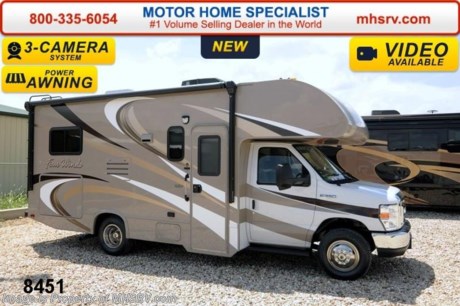 /TX 7/14 &lt;a href=&quot;http://www.mhsrv.com/thor-motor-coach/&quot;&gt;&lt;img src=&quot;http://www.mhsrv.com/images/sold-thor.jpg&quot; width=&quot;383&quot; height=&quot;141&quot; border=&quot;0&quot;/&gt;&lt;/a&gt; Receive a MHSRV Camper&#39;s Package While Supplies Last! MHSRV Pkg. includes a 32 inch LED HDTV with Built in DVD Player, a Sony Play Station 3 with Blu-Ray capability, a GPS Navigation System, (4) Collapsible Chairs, a Large Collapsible Table, a Rolling Cooler, an Electric Grill and a Complete Grillers Utensil Set with purchase of this unit and If you purchase now through July 31st, 2014 MHSRV will donate $1,000 to the Intrepid Fallen Heroes Fund adding to our now more than $265,000 already raised!  #1 Volume Selling Motor Home Dealer in the World. MSRP $82,528. New 2015 Thor Motor Coach Four Winds Class C RV. Model 22E with Ford E-350 chassis &amp; Ford Triton V-10 engine. This unit measures approximately 23 feet 11 inches in length. Optional equipment includes the amazing HD-Max color exterior, convection microwave, leatherette U-shaped dinette, child safety tether, exterior shower, heated holding tanks, second auxiliary battery, wheel liners, valve stem extenders, keyless entry, spare tire, back-up monitor, heated remote exterior mirrors with integrated side view cameras, leatherette driver &amp; passenger chairs, cockpit carpet mat and wood dash appliqu&#233;. The Four Winds Class C RV has an incredible list of standard features for 2015 including Mega exterior storage, power windows and locks, gas/electric water heater, large TV on a swivel in the over head cab (N/A with cab over entertainment center), auto transfer switch, power patio awning with integrated LED lighting, double door refrigerator, skylight, 4000 Onan Micro Quiet generator, slick fiberglass exterior, full extension drawer glides, roof ladder, bedspread &amp; pillow shams, power vent and much more. FOR ADDITIONAL INFORMATION, PHOTOS &amp; VIDEOS Please visit Motor Home Specialist at  MHSRV .com or Call 800-335-6054. At Motor Home Specialist we DO NOT charge any prep or orientation fees like you will find at other dealerships. All sale prices include a 200 point inspection, interior &amp; exterior wash &amp; detail of vehicle, a thorough coach orientation with an MHS technician, an RV Starter&#39;s kit, a nights stay in our delivery park featuring landscaped and covered pads with full hook-ups and much more! Read From Thousands of Testimonials at MHSRV .com and See What They Had to Say About Their Experience at Motor Home Specialist. WHY PAY MORE?...... WHY SETTLE FOR LESS? 