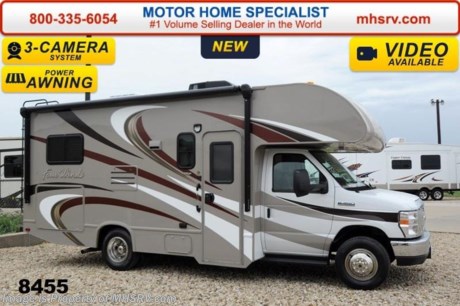 /TX 8/25/14 &lt;a href=&quot;http://www.mhsrv.com/thor-motor-coach/&quot;&gt;&lt;img src=&quot;http://www.mhsrv.com/images/sold-thor.jpg&quot; width=&quot;383&quot; height=&quot;141&quot; border=&quot;0&quot;/&gt;&lt;/a&gt; World&#39;s RV Show Sale Priced Now Through Sept 6th. Call 800-335-6054 for Details. Receive the MHSRV Camper&#39;s Package While Supplies Last! MHSRV Pkg. includes a 32 inch LED HDTV with Built in DVD Player, a Sony Play Station 3 with Blu-Ray capability, a GPS Navigation System, (4) Collapsible Chairs, a Large Collapsible Table, a Rolling Cooler, an Electric Grill and a Complete Grillers Utensil Set with purchase of this unit.  #1 Volume Selling Motor Home Dealer in the World. MSRP $82,528. New 2015 Thor Motor Coach Four Winds Class C RV. Model 22E with Ford E-350 chassis &amp; Ford Triton V-10 engine. This unit measures approximately 23 feet 11 inches in length. Optional equipment includes the amazing HD-Max color exterior, convection microwave, leatherette U-shaped dinette, child safety tether, exterior shower, heated holding tanks, second auxiliary battery, wheel liners, valve stem extenders, keyless entry, spare tire, back-up monitor, heated remote exterior mirrors with integrated side view cameras, leatherette driver &amp; passenger chairs, cockpit carpet mat and wood dash appliqu&#233;. The Four Winds Class C RV has an incredible list of standard features for 2015 including Mega exterior storage, power windows and locks, gas/electric water heater, large TV on a swivel in the over head cab (N/A with cab over entertainment center), auto transfer switch, power patio awning with integrated LED lighting, double door refrigerator, skylight, 4000 Onan Micro Quiet generator, slick fiberglass exterior, full extension drawer glides, roof ladder, bedspread &amp; pillow shams, power vent and much more. FOR ADDITIONAL INFORMATION, PHOTOS &amp; VIDEOS Please visit Motor Home Specialist at  MHSRV .com or Call 800-335-6054. At Motor Home Specialist we DO NOT charge any prep or orientation fees like you will find at other dealerships. All sale prices include a 200 point inspection, interior &amp; exterior wash &amp; detail of vehicle, a thorough coach orientation with an MHS technician, an RV Starter&#39;s kit, a nights stay in our delivery park featuring landscaped and covered pads with full hook-ups and much more! Read From Thousands of Testimonials at MHSRV .com and See What They Had to Say About Their Experience at Motor Home Specialist. WHY PAY MORE?...... WHY SETTLE FOR LESS? 