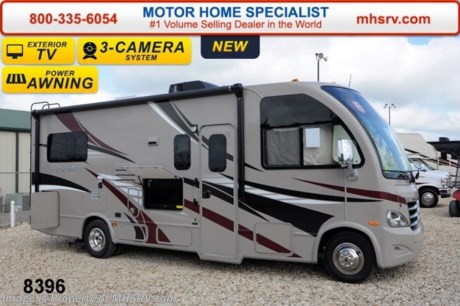 /TX 7/1/14 &lt;a href=&quot;http://www.mhsrv.com/thor-motor-coach/&quot;&gt;&lt;img src=&quot;http://www.mhsrv.com/images/sold-thor.jpg&quot; width=&quot;383&quot; height=&quot;141&quot; border=&quot;0&quot;/&gt;&lt;/a&gt; Family Owned &amp; Operated and the #1 Volume Selling Motor Home Dealer in the World as well as the #1 Thor Motor Coach Dealer in the World. Thor Motor Coach has done it again with the world&#39;s first RUV! (Recreational Utility Vehicle) Check out the new 2015 Thor Motor Coach Axis RUV Model 24.1 with Slide-Out Room! MSRP $97,053. The Axis combines Style, Function, Affordability &amp; Innovation like no other RV available in the industry today! It is powered by a Ford Triton V-10 engine and built on the Ford E-350 Super Duty chassis providing a lower center of gravity and ease of drivability normally found only in a class C RV, but now available in this mini class A motor home measuring approximately 25 ft. 6 inches. Taking superior drivability even one step further, the Axis will also feature something normally only found in a high-end luxury diesel pusher motor coach... an Independent Front Suspension system! With a style all its own the Axis will provide superior handling and fuel economy and appeal to couples &amp; family RVers as well. The uniquely designed rear twin beds easily convert into a huge oversized master bed. You will also find another full size power drop down bunk with air mattress above the cockpit and a large sofa/sleeper with air mattress complete with cup holders. Amazingly, the Axis not only  pulls off a spacious living room, kitchen &amp; bathroom, but also provides a wealth of closet, drawer and even pass-through exterior storage. Optional equipment includes the HD-Max colored sidewalls and graphics, TV/DVD player combo in bedroom, exterior TV, (2) 12V attic fans, 15.0 BTU A/C upgrade, heated holding tanks and a second auxiliary battery. You will also be pleased to find a host of feature appointments that include tinted and frameless windows, a power patio awning with LED lights, convection microwave (N/A with oven option), 3 burner cooktop, living room TV, LED ceiling lights, Onan 4000 generator, gas/electric water heater, a rear ladder, chrome power and heated mirrors with integrated side-view cameras, back-up camera, 5,000lb. trailer hitch, valve stem extensions, two-tone leatherette furniture and captain&#39;s chairs with designer accents, cabinet doors with designer door fronts and a spacious cockpit design with unparalleled visibility as well as a fold out map/laptop table and an additional cab table that can easily be stored when traveling. For additional coach information, brochures, window sticker, videos, photos, Axis reviews &amp; testimonials as well as additional information about Motor Home Specialist and our manufacturers please visit us at MHSRV .com or call 800-335-6054. At Motor Home Specialist we DO NOT charge any prep or orientation fees like you will find at other dealerships. All sale prices include a 200 point inspection, interior &amp; exterior wash &amp; detail of vehicle, a thorough coach orientation with an MHS technician, an RV Starter&#39;s kit, a nights stay in our delivery park featuring landscaped and covered pads with full hook-ups and much more. WHY PAY MORE?... WHY SETTLE FOR LESS?