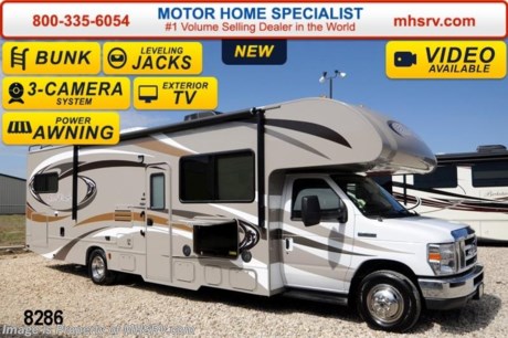 /TN 7/1/14 &lt;a href=&quot;http://www.mhsrv.com/thor-motor-coach/&quot;&gt;&lt;img src=&quot;http://www.mhsrv.com/images/sold-thor.jpg&quot; width=&quot;383&quot; height=&quot;141&quot; border=&quot;0&quot;/&gt;&lt;/a&gt; 2014 CLOSEOUT! Receive a $1,000 VISA Gift Card with purchase from Motor Home Specialist while supplies last!  &lt;object width=&quot;400&quot; height=&quot;300&quot;&gt;&lt;param name=&quot;movie&quot; value=&quot;//www.youtube.com/v/zb5_686Rceo?version=3&amp;amp;hl=en_US&quot;&gt;&lt;/param&gt;&lt;param name=&quot;allowFullScreen&quot; value=&quot;true&quot;&gt;&lt;/param&gt;&lt;param name=&quot;allowscriptaccess&quot; value=&quot;always&quot;&gt;&lt;/param&gt;&lt;embed src=&quot;//www.youtube.com/v/zb5_686Rceo?version=3&amp;amp;hl=en_US&quot; type=&quot;application/x-shockwave-flash&quot; width=&quot;400&quot; height=&quot;300&quot; allowscriptaccess=&quot;always&quot; allowfullscreen=&quot;true&quot;&gt;&lt;/embed&gt;&lt;/object&gt; For Lowest Price &amp; Largest Selection Visit the #1 Volume Selling Dealer in the World at MHSRV .com or Call 800-335-6054. MSRP $109,957. New 2014 Thor Motor Coach Four Winds Class C RV. Model 31E bunk house with Ford E-450 chassis, Ford Triton V-10 engine and measures approximately 32 feet 7 inches in length. The Four Winds 31E features the Premier Package which includes solid surface kitchen countertop with pressed dinette top, roller shades, power charging center for electronics, enclosed area for sewer tank valves, water filter system, LED ceiling lights, black tank flush, 30 inch over the range microwave and exterior speakers. Optional equipment includes the HD-Max exterior, cabover entertainment center with a 39&quot; TV/DVD &amp; Soundbar, (2) LCD TVs with DVD player in bunk beds, exterior entertainment center, leatherette sofa, dual child safety tether, power attic fan in overhead bunk, upgraded 15,000 BTU A/C, second auxiliary battery, spare tire, automatic hydraulic leveling jacks, heated remote exterior mirrors with integrated side view cameras, power driver&#39;s chair, leatherette driver &amp; passenger chairs, cockpit carpet mat and wood dash applique. The Four Winds 31E Class C RV has an incredible list of standard features including power windows and locks, bedroom TV, 3 burner high output range top with oven, gas/electric water heater, holding tanks with heat pads, auto transfer switch, wheel liners, valve stem extenders, keyless entry, automatic electric patio awning, back-up monitor, double door refrigerator, roof ladder, 4000 Onan Micro Quiet generator, slick fiberglass exterior, full extension drawer glides, bedspread &amp; pillow shams and much more. FOR ADDITIONAL INFORMATION, BROCHURE, WINDOW STICKER, PHOTOS &amp; VIDEOS PLEASE VISIT MOTOR HOME SPECIALIST AT MHSRV .com or CALL 800-335-6054. At Motor Home Specialist we DO NOT charge any prep or orientation fees like you will find at other dealerships. All sale prices include a 200 point inspection, interior &amp; exterior wash &amp; detail of vehicle, a thorough coach orientation with an MHS technician, an RV Starter&#39;s kit, a nights stay in our delivery park featuring landscaped and covered pads with full hook-ups and much more! Read From Thousands of Testimonials at MHSRV .com and See What They Had to Say About Their Experience at Motor Home Specialist. WHY PAY MORE?...... WHY SETTLE FOR LESS?