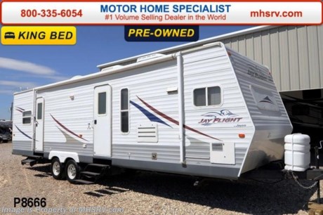 /TX 4/8/14 &lt;a href=&quot;http://www.mhsrv.com/travel-trailers/&quot;&gt;&lt;img src=&quot;http://www.mhsrv.com/images/sold-traveltrailer.jpg&quot; width=&quot;383&quot; height=&quot;141&quot; border=&quot;0&quot;/&gt;&lt;/a&gt; Used Jayco RV for Sale- 2006 Jayco Jayflight 32FKS is approximately 31 feet in length with 2 slides, patio awning, gas/electric water heater, exterior shower, DVD player with surround sound, booth converts to sleeper, cloth chair, blinds, microwave, 3 burner range with oven, refrigerator, king size bed, ducted roof A/C and a LCD TV. For additional information and photos please visit Motor Home Specialist at www.MHSRV .com or call 800-335-6054.