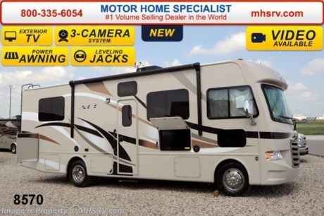 &lt;a href=&quot;http://www.mhsrv.com/thor-motor-coach/&quot;&gt;&lt;img src=&quot;http://www.mhsrv.com/images/sold-thor.jpg&quot; width=&quot;383&quot; height=&quot;141&quot; border=&quot;0&quot;/&gt;&lt;/a&gt;   Receive a $1,000 VISA Gift Card with purchase from Motor Home Specialist while supplies last.  &lt;object width=&quot;400&quot; height=&quot;300&quot;&gt;&lt;param name=&quot;movie&quot; value=&quot;http://www.youtube.com/v/fBpsq4hH-Ws?version=3&amp;amp;hl=en_US&quot;&gt;&lt;/param&gt;&lt;param name=&quot;allowFullScreen&quot; value=&quot;true&quot;&gt;&lt;/param&gt;&lt;param name=&quot;allowscriptaccess&quot; value=&quot;always&quot;&gt;&lt;/param&gt;&lt;embed src=&quot;http://www.youtube.com/v/fBpsq4hH-Ws?version=3&amp;amp;hl=en_US&quot; type=&quot;application/x-shockwave-flash&quot; width=&quot;400&quot; height=&quot;300&quot; allowscriptaccess=&quot;always&quot; allowfullscreen=&quot;true&quot;&gt;&lt;/embed&gt;&lt;/object&gt; MSRP $105,341. New 2015 Thor Motor Coach A.C.E. Model EVO 29.2 with a slide-out room. The A.C.E. is the class A &amp; C Evolution. It Combines many of the most popular features of a class A motor home and a class C motor home to make something truly unique to the RV industry. This unit measures approximately 29 feet 7 inches in length. Optional equipment includes beautiful HD-Max exterior, exterior entertainment center, TV &amp; DVD player in bedroom, upgraded 15.0 BTU ducted roof A/C unit, second auxiliary battery and (2) 12V attic fans. The A.C.E. also features a Ford Triton V-10 engine, frameless windows, power charging station, drop down overhead bunk, power side mirrors with integrated side view cameras, hydraulic leveling jacks, a mud-room, exterior mega-storage, roof ladder, 4000 Onan Micro-Quiet generator, electric patio awning with integrated LED lights, AM/FM/CD, reclining swivel leatherette captain&#39;s chairs, stainless steel wheel liners, hitch, booth dinette, systems control center, valve stem extenders, refrigerator, microwave, water heater, one-piece windshield with &quot;20/20 vision&quot; front cap that helps eliminate heat and sunlight from getting into the drivers vision, floor level cockpit window for better visibility while turning, a &quot;below floor&quot; furnace and water heater helping keep the noise to an absolute minimum and the exhaust away from the kids and pets, cockpit mirrors, slide-out workstation in the dash and much more.  For additional coach information, brochure, window sticker, videos, photos, reviews &amp; testimonials please visit Motor Home Specialist at MHSRV .com or call 800-335-6054. At MHS we DO NOT charge any prep or orientation fees like you will find at other dealerships. All sale prices include a 200 point inspection, interior &amp; exterior wash &amp; detail of vehicle, a thorough coach orientation with an MHS technician, an RV Starter&#39;s kit, a nights stay in our delivery park featuring landscaped and covered pads with full hook-ups and much more. WHY PAY MORE?... WHY SETTLE FOR LESS?