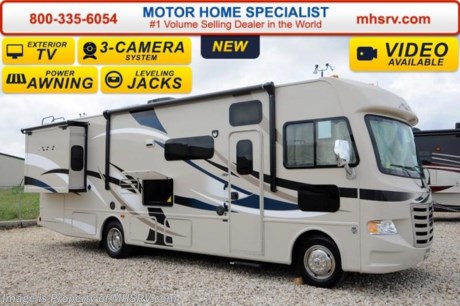 /MS 7/14/14 &lt;a href=&quot;http://www.mhsrv.com/thor-motor-coach/&quot;&gt;&lt;img src=&quot;http://www.mhsrv.com/images/sold-thor.jpg&quot; width=&quot;383&quot; height=&quot;141&quot; border=&quot;0&quot; /&gt;&lt;/a&gt; &lt;object width=&quot;400&quot; height=&quot;300&quot;&gt;&lt;param name=&quot;movie&quot; value=&quot;http://www.youtube.com/v/fBpsq4hH-Ws?version=3&amp;amp;hl=en_US&quot;&gt;&lt;/param&gt;&lt;param name=&quot;allowFullScreen&quot; value=&quot;true&quot;&gt;&lt;/param&gt;&lt;param name=&quot;allowscriptaccess&quot; value=&quot;always&quot;&gt;&lt;/param&gt;&lt;embed src=&quot;http://www.youtube.com/v/fBpsq4hH-Ws?version=3&amp;amp;hl=en_US&quot; type=&quot;application/x-shockwave-flash&quot; width=&quot;400&quot; height=&quot;300&quot; allowscriptaccess=&quot;always&quot; allowfullscreen=&quot;true&quot;&gt;&lt;/embed&gt;&lt;/object&gt; MSRP $108,911. New 2015 Thor Motor Coach A.C.E. Model EVO 30.1 with 2 slides. The A.C.E. is the class A &amp; C Evolution. It Combines many of the most popular features of a class A motor home and a class C motor home to make something truly unique to the RV industry. This unit measures approximately 30 feet 10 inches in length. Optional equipment includes beautiful HD-Max exterior, exterior entertainment center, TV &amp; DVD player in bedroom, upgraded 15.0 BTU ducted roof A/C unit, second auxiliary battery and (2) 12V attic fans. The A.C.E. also features a Ford Triton V-10 engine, large LCD TV, frameless windows, power charging station, drop down overhead bunk, power side mirrors with integrated side view cameras, hydraulic leveling jacks, a mud-room, exterior mega-storage, roof ladder, 4000 Onan Micro-Quiet generator, electric patio awning with integrated LED lights, AM/FM/CD, reclining swivel leatherette captain&#39;s chairs, stainless steel wheel liners, hitch, booth dinette, systems control center, valve stem extenders, refrigerator, microwave, water heater, one-piece windshield with &quot;20/20 vision&quot; front cap that helps eliminate heat and sunlight from getting into the drivers vision, floor level cockpit window for better visibility while turning, a &quot;below floor&quot; furnace and water heater helping keep the noise to an absolute minimum and the exhaust away from the kids and pets, cockpit mirrors, slide-out workstation in the dash and much more.  For additional coach information, brochure, window sticker, videos, photos, reviews &amp; testimonials please visit Motor Home Specialist at MHSRV .com or call 800-335-6054. At MHS we DO NOT charge any prep or orientation fees like you will find at other dealerships. All sale prices include a 200 point inspection, interior &amp; exterior wash &amp; detail of vehicle, a thorough coach orientation with an MHS technician, an RV Starter&#39;s kit, a nights stay in our delivery park featuring landscaped and covered pads with full hook-ups and much more. WHY PAY MORE?... WHY SETTLE FOR LESS?
