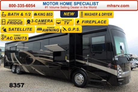 /TX 1/19/15 &lt;a href=&quot;http://www.mhsrv.com/thor-motor-coach/&quot;&gt;&lt;img src=&quot;http://www.mhsrv.com/images/sold-thor.jpg&quot; width=&quot;383&quot; height=&quot;141&quot; border=&quot;0&quot; /&gt;&lt;/a&gt;
Receive a $2,000 VISA Gift Card with purchase from Motor Home Specialist while supplies last. MHSRV is donating $1,000 to Cook Children&#39;s Hospital for every new RV sold in the month of December, 2014 helping surpass our 3rd annual goal total of over 1/2 million dollars!   Family Owned &amp; Operated and the #1 Volume Selling Motor Home Dealer in the World as well as the #1 Thor Motor Coach Dealer in the World. &lt;object width=&quot;400&quot; height=&quot;300&quot;&gt;&lt;param name=&quot;movie&quot; value=&quot;//www.youtube.com/v/Pkz6nTY9Br4?version=3&amp;amp;hl=en_US&quot;&gt;&lt;/param&gt;&lt;param name=&quot;allowFullScreen&quot; value=&quot;true&quot;&gt;&lt;/param&gt;&lt;param name=&quot;allowscriptaccess&quot; value=&quot;always&quot;&gt;&lt;/param&gt;&lt;embed src=&quot;//www.youtube.com/v/Pkz6nTY9Br4?version=3&amp;amp;hl=en_US&quot; type=&quot;application/x-shockwave-flash&quot; width=&quot;400&quot; height=&quot;300&quot; allowscriptaccess=&quot;always&quot; allowfullscreen=&quot;true&quot;&gt;&lt;/embed&gt;&lt;/object&gt; MSRP $400,074. New 2015 Thor Motor Coach Tuscany with 3 slides including a full wall slide: Model 45AT (Bath &amp; 1/2) - This luxury diesel motor home measures approximately 44 feet 11 inches in length and is highlighted by a passenger side full wall slide-out room, 60 inch HD TV, fireplace, king bed, diesel fired Aqua Hot, stackable washer/dryer, residential refrigerator, dishwasher drawer, exterior entertainment center, 450 HP Cummins diesel engine, Freightliner tag axle chassis with IFS (Independent Front Suspension), Allison 6-speed automatic transmission, high polished aluminum wheels, (2) stage Jacobs brake, dual fuel fills, full length stainless stone guard, fully automatic (4) point leveling system &amp; much more. Options include a Winegard Trav&#39;ler HD Satellite and a large over head LCD TV. New features for the 2015 Tuscany include a 10KW generator, (3) 15K BTU low-profile roof A/C&#39;s with heat pumps, LED light on the patio and door awnings, new designer wainscoting wallboard features, Uniguard metal wraps on all slide toppers, a 40 inch exterior TV and MUCH more. For additional coach information, brochures, window sticker, videos, photos, Tuscany reviews &amp; testimonials as well as additional information about Motor Home Specialist and our manufacturers please visit us at MHSRV .com or call 800-335-6054. At Motor Home Specialist we DO NOT charge any prep or orientation fees like you will find at other dealerships. All sale prices include a 200 point inspection, interior &amp; exterior wash &amp; detail of vehicle, a thorough coach orientation with an MHS technician, an RV Starter&#39;s kit, a nights stay in our delivery park featuring landscaped and covered pads with full hook-ups and much more. WHY PAY MORE?... WHY SETTLE FOR LESS?
