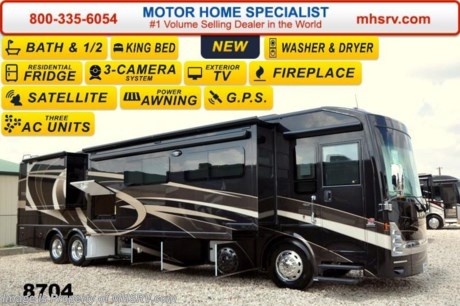 /TX 1/1/15 &lt;a href=&quot;http://www.mhsrv.com/thor-motor-coach/&quot;&gt;&lt;img src=&quot;http://www.mhsrv.com/images/sold-thor.jpg&quot; width=&quot;383&quot; height=&quot;141&quot; border=&quot;0&quot;/&gt;&lt;/a&gt;
Receive a $2,000 VISA Gift Card with purchase from Motor Home Specialist while supplies last.   Family Owned &amp; Operated and the #1 Volume Selling Motor Home Dealer in the World as well as the #1 Thor Motor Coach Dealer in the World. &lt;object width=&quot;400&quot; height=&quot;300&quot;&gt;&lt;param name=&quot;movie&quot; value=&quot;//www.youtube.com/v/Pkz6nTY9Br4?version=3&amp;amp;hl=en_US&quot;&gt;&lt;/param&gt;&lt;param name=&quot;allowFullScreen&quot; value=&quot;true&quot;&gt;&lt;/param&gt;&lt;param name=&quot;allowscriptaccess&quot; value=&quot;always&quot;&gt;&lt;/param&gt;&lt;embed src=&quot;//www.youtube.com/v/Pkz6nTY9Br4?version=3&amp;amp;hl=en_US&quot; type=&quot;application/x-shockwave-flash&quot; width=&quot;400&quot; height=&quot;300&quot; allowscriptaccess=&quot;always&quot; allowfullscreen=&quot;true&quot;&gt;&lt;/embed&gt;&lt;/object&gt; MSRP $397,449.  New 2015 Thor Motor Coach Tuscany with 3 slides including a full wall slide: Model 44MT (Bath &amp; 1/2) - This luxury diesel motor home measures approximately 44 feet 11 inches in length and is highlighted by a driver side full wall slide-out room, booth &amp; sofa ensemble, 46 inch LCD TV, fireplace, king bed, diesel fired Aqua Hot, stackable washer/dryer, residential refrigerator, dishwasher drawer, exterior entertainment center, 450 HP Cummins diesel engine, Freightliner tag axle chassis with IFS (Independent Front Suspension), Allison 6-speed automatic transmission, high polished aluminum wheels, (2) stage Jacobs brake, dual fuel fills, full length stainless stone guard, fully automatic (4) point leveling system &amp; much more. Options include a Winegard Trav&#39;ler HD Satellite, sofa ensemble with 74 inch dinette and a large over head LCD TV. New features for the 2015 Tuscany include a 10KW generator, (3) 15K BTU low-profile roof A/C&#39;s with heat pumps, LED light on the patio and door awnings, new designer wainscoting wallboard features, Uniguard metal wraps on all slide toppers, a 40 inch exterior TV and MUCH more. For additional coach information, brochures, window sticker, videos, photos, Tuscany reviews &amp; testimonials as well as additional information about Motor Home Specialist and our manufacturers please visit us at MHSRV .com or call 800-335-6054. At Motor Home Specialist we DO NOT charge any prep or orientation fees like you will find at other dealerships. All sale prices include a 200 point inspection, interior &amp; exterior wash &amp; detail of vehicle, a thorough coach orientation with an MHS technician, an RV Starter&#39;s kit, a nights stay in our delivery park featuring landscaped and covered pads with full hook-ups and much more. WHY PAY MORE?... WHY SETTLE FOR LESS?