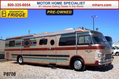 /CAN **SOLD** 4/8/14 Used Mitchell RV for Sale - 1996 Vogue Prima Vista 300 is approximately 38 feet in length with a 300HP Cummins engine with side radiator, Vogue raised rail chassis, 100,585 miles, power mirrors, 7.8KW Power Tech generator, patio and window awnings, 50 Amp service, pass-thru storage, aluminum wheels, fiberglass roof, 6K lb. hitch, hydraulic leveling system, back-up camera, inverter, convection microwave, tile floors, solid surface counters, residential refrigerator, washer/dryer combo, 2 ducted roof A/Cs and 2 TVs. For additional information and photos please visit Motor Home Specialist at www.MHSRV .com or call 800-335-6054.