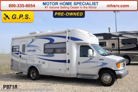 /TX 4/15/14 &lt;a href=&quot;http://www.mhsrv.com/coachmen-rv/&quot;&gt;&lt;img src=&quot;http://www.mhsrv.com/images/sold-coachmen.jpg&quot; width=&quot;383&quot; height=&quot;141&quot; border=&quot;0&quot;/&gt;&lt;/a&gt; Used Coachmen RV for Sale- 2005 Coachmen Concord 235 S0 with slide and 41,584 miles. This RV is approximately 24 feet in length with a Ford 6.8L engine, GPS, power mirrors with heat, power windows and locks, 4KW Onan generator, patio awning, slide-out room toppers, Ride-Rite air assist, LED running lights, Tank heaters, 3.5K lb. hitch, back up camera, solid surface counter, all in 1 bath, ducted roof A/C and LCD TV with CD/DVD player. For additional information and photos please visit Motor Home Specialist at www.MHSRV .com or call 800-335-6054.