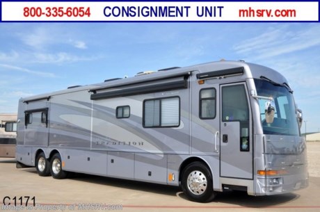 &lt;a href=&quot;http://www.mhsrv.com/other-rvs-for-sale/american-coach-rv/&quot;&gt;&lt;img src=&quot;http://www.mhsrv.com/images/sold-americancoach.jpg&quot; width=&quot;383&quot; height=&quot;141&quot; border=&quot;0&quot; /&gt;&lt;/a&gt;
&lt;object width=&quot;400&quot; height=&quot;300&quot;&gt;&lt;param name=&quot;movie&quot; value=&quot;http://www.youtube.com/v/9bZ4BEBaCwM&amp;hl=en_US&amp;fs=1&amp;rel=0&quot;&gt;&lt;/param&gt;&lt;param name=&quot;allowFullScreen&quot; value=&quot;true&quot;&gt;&lt;/param&gt;&lt;param name=&quot;allowscriptaccess&quot; value=&quot;always&quot;&gt;&lt;/param&gt;&lt;embed src=&quot;http://www.youtube.com/v/9bZ4BEBaCwM&amp;hl=en_US&amp;fs=1&amp;rel=0&quot; type=&quot;application/x-shockwave-flash&quot; allowscriptaccess=&quot;always&quot; allowfullscreen=&quot;true&quot; width=&quot;400&quot; height=&quot;300&quot;&gt;&lt;/embed&gt;&lt;/object&gt;&lt;BR&gt;*PICKED UP 8/20/10 * Used American RV for Sale - 2005 American Tradition 42’ with 4 slides and 21,556 miles.  This RV measures approximately 42&#39; &amp; features a Caterpillar 400 HP diesel engine, Allison 6-speed transmission, Spartan raised rail chassis with IFS, Hydro Hot, Magnum 2500 watt inverter, Sony color back up camera system with audio and Power Gear automatic leveling system. This Unit is not owned by Motor Home Specialist we are acting solely as broker. For complete details visit Motor Home Specialist at www.MHSRV.com or 800-335-6054: The #1 Volume Selling Texas Motor Home Dealer.