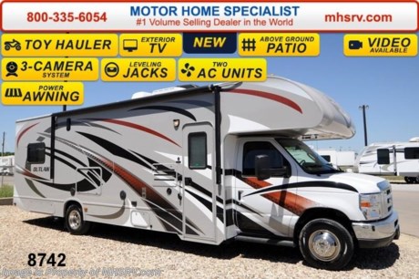 /VA 11/24/14 &lt;a href=&quot;http://www.mhsrv.com/thor-motor-coach/&quot;&gt;&lt;img src=&quot;http://www.mhsrv.com/images/sold-thor.jpg&quot; width=&quot;383&quot; height=&quot;141&quot; border=&quot;0&quot;/&gt;&lt;/a&gt;
2014 CLOSEOUT! Sale Price includes $2,000 Factory Rebate for a Limited Time.   Family Owned &amp; Operated and the #1 Volume Selling Motor Home Dealer in the World as well as the #1 Thor Motor Coach Dealer in the World.  
&lt;object width=&quot;400&quot; height=&quot;300&quot;&gt;&lt;param name=&quot;movie&quot; value=&quot;http://www.youtube.com/v/fBpsq4hH-Ws?version=3&amp;amp;hl=en_US&quot;&gt;&lt;/param&gt;&lt;param name=&quot;allowFullScreen&quot; value=&quot;true&quot;&gt;&lt;/param&gt;&lt;param name=&quot;allowscriptaccess&quot; value=&quot;always&quot;&gt;&lt;/param&gt;&lt;embed src=&quot;http://www.youtube.com/v/fBpsq4hH-Ws?version=3&amp;amp;hl=en_US&quot; type=&quot;application/x-shockwave-flash&quot; width=&quot;400&quot; height=&quot;300&quot; allowscriptaccess=&quot;always&quot; allowfullscreen=&quot;true&quot;&gt;&lt;/embed&gt;&lt;/object&gt;
MSRP $111,820. New 2014 Thor Motor Coach Outlaw Toy Hauler. Model 29H with slide-out, Ford E-450 chassis, 6.8L V-10 engine with 305 HP and 420 lb-ft torque, 5,000K lb. hitch and a garage door that converts to an outside patio deck. This unit measures approximately 30 feet 9 inches in length. Optional equipment includes the beautiful After Burner HD-Max exterior, exterior entertainment center, fully automatic hydraulic leveling jacks, holding tanks with heat pads, 12V attic fan in the over head bunk area, A/C in garage area and 2 fold down leatherette sofas in the garage.  The Outlaw toy hauler RV has an incredible list of standard features including beautiful wood &amp; interior decor packages, large swivel TV with DVD player in the cab over bunk area, power patio awning, exterior shower, heated exterior mirrors, 3 camera monitoring system, valve stem extenders, 3 burner range, convection microwave, flat panel TV with DVD player in the garage, 4.0 Micro Quiet Onan generator, gas/electric water heater and much more. For additional photos, details, videos &amp; SALE PRICE please visit Motor Home Specialist, the #1 Volume Selling Dealer in the World, at MHSRV .com or Call 800-335-6054. At Motor Home Specialist we DO NOT charge any prep or orientation fees like you will find at other dealerships. All sale prices include a 200 point inspection, interior &amp; exterior wash &amp; detail of vehicle, a thorough coach orientation with an MHS technician, an RV Starter&#39;s kit, a nights stay in our delivery park featuring landscaped and covered pads with full hook-ups and much more! Read From Thousands of Testimonials at MHSRV .com and See What They Had to Say About Their Experience at Motor Home Specialist. WHY PAY MORE?...... WHY SETTLE FOR LESS? &lt;object width=&quot;400&quot; height=&quot;300&quot;&gt;&lt;param name=&quot;movie&quot; value=&quot;//www.youtube.com/v/ldulGxRJhyo?version=3&amp;amp;hl=en_US&quot;&gt;&lt;/param&gt;&lt;param name=&quot;allowFullScreen&quot; value=&quot;true&quot;&gt;&lt;/param&gt;&lt;param name=&quot;allowscriptaccess&quot; value=&quot;always&quot;&gt;&lt;/param&gt;&lt;embed src=&quot;//www.youtube.com/v/ldulGxRJhyo?version=3&amp;amp;hl=en_US&quot; type=&quot;application/x-shockwave-flash&quot; width=&quot;400&quot; height=&quot;300&quot; allowscriptaccess=&quot;always&quot; allowfullscreen=&quot;true&quot;&gt;&lt;/embed&gt;&lt;/object&gt;