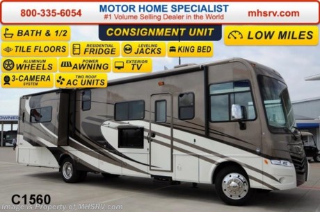 /TX 5/7/14 &lt;a href=&quot;http://www.mhsrv.com/coachmen-rv/&quot;&gt;&lt;img src=&quot;http://www.mhsrv.com/images/sold-coachmen.jpg&quot; width=&quot;383&quot; height=&quot;141&quot; border=&quot;0&quot;/&gt;&lt;/a&gt; **Consignment** Used 2014 Coachmen Encounter. Model 37FW. This Luxury RV measures approximately 37 feet 7 inches in length and features (2) slide-out rooms including one full wall slide. Equipment includes the beautiful Cognac Maple wood package, French Silk full body paint exterior, upgraded tile floor, cooktop with convection microwave oven, valve stem extensions, side by side residential refrigerator, 1000 watt inverter, dual pane windows, 6 way power driver seat, power sun visor, exterior entertainment system, Diamond Shield paint protection, home theater system with sub woofer and much more. For additional information and photos please visit Motor Home Specialist at www.MHSRV .com or call 800-335-6054. 