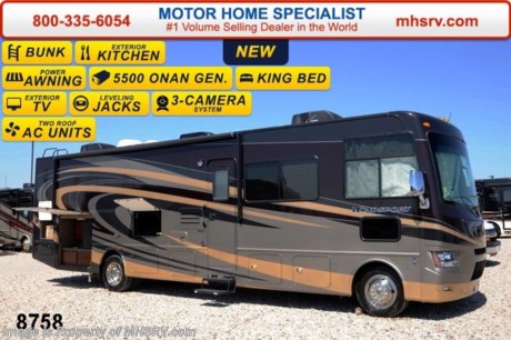 /OK 7/14 &lt;a href=&quot;http://www.mhsrv.com/thor-motor-coach/&quot;&gt;&lt;img src=&quot;http://www.mhsrv.com/images/sold-thor.jpg&quot; width=&quot;383&quot; height=&quot;141&quot; border=&quot;0&quot;/&gt;&lt;/a&gt; 2014 CLOSEOUT! Receive a $1,000 VISA Gift Card with purchase from Motor Home Specialist while supplies last and if you purchase now through July 31st, 2014 MHSRV will donate $1,000 to the Intrepid Fallen Heroes Fund adding to our now more than $265,000 already raised!  &lt;object width=&quot;400&quot; height=&quot;300&quot;&gt;&lt;param name=&quot;movie&quot; value=&quot;//www.youtube.com/v/kmlpm26tPJA?hl=en_US&amp;amp;version=3&quot;&gt;&lt;/param&gt;&lt;param name=&quot;allowFullScreen&quot; value=&quot;true&quot;&gt;&lt;/param&gt;&lt;param name=&quot;allowscriptaccess&quot; value=&quot;always&quot;&gt;&lt;/param&gt;&lt;embed src=&quot;//www.youtube.com/v/kmlpm26tPJA?hl=en_US&amp;amp;version=3&quot; type=&quot;application/x-shockwave-flash&quot; width=&quot;400&quot; height=&quot;300&quot; allowscriptaccess=&quot;always&quot; allowfullscreen=&quot;true&quot;&gt;&lt;/embed&gt;&lt;/object&gt;  The All New 2014 Thor Motor Coach Winsport Model 34J MSRP $142,037. This all new Class A bunkbed motor home is approximately 35 foot 5 inches wide and  features a Ford chassis, a V-10 Ford engine, a full wall slide, dream booth dinette, bunk beds with convertible sofa feature, side hinged baggage doors, king size bed, 32 inch LCD TV in the living area &amp; a 68 inch Hide-A-Bed sofa w/air mattress. Other exciting features on the 2014 Windsport include automatic leveling jacks, 5.5KW Onan generator, heated power mirrors with integrated side view cameras, dual auxiliary batteries, electric patio awning, roof ladder, electric entry step, 5,000 lb. hitch, back-up camera, double door refrigerator, (2) 13.5 BTU ducted roof A/Cs and much more. Optional equipment includes the beautiful full body paint exterior, bedroom LCD TV, exterior entertainment system, 1000 Watt inverter, exterior refrigerator, portable gas grill, exterior sink, solid surface kitchen counter, front electric drop-down over head bunk, attic fan, power drivers seat and valve stem extenders. For additional photos, details, videos &amp; SALE PRICE please visit Motor Home Specialist, the #1 Volume Selling Dealer in the World, at MHSRV .com or Call 800-335-6054. At Motor Home Specialist we DO NOT charge any prep or orientation fees like you will find at other dealerships. All sale prices include a 200 point inspection, interior &amp; exterior wash &amp; detail of vehicle, a thorough coach orientation with an MHS technician, an RV Starter&#39;s kit, a nights stay in our delivery park featuring landscaped and covered pads with full hook-ups and much more! Read From Thousands of Testimonials at MHSRV .com and See What They Had to Say About Their Experience at Motor Home Specialist. WHY PAY MORE?...... WHY SETTLE FOR LESS?